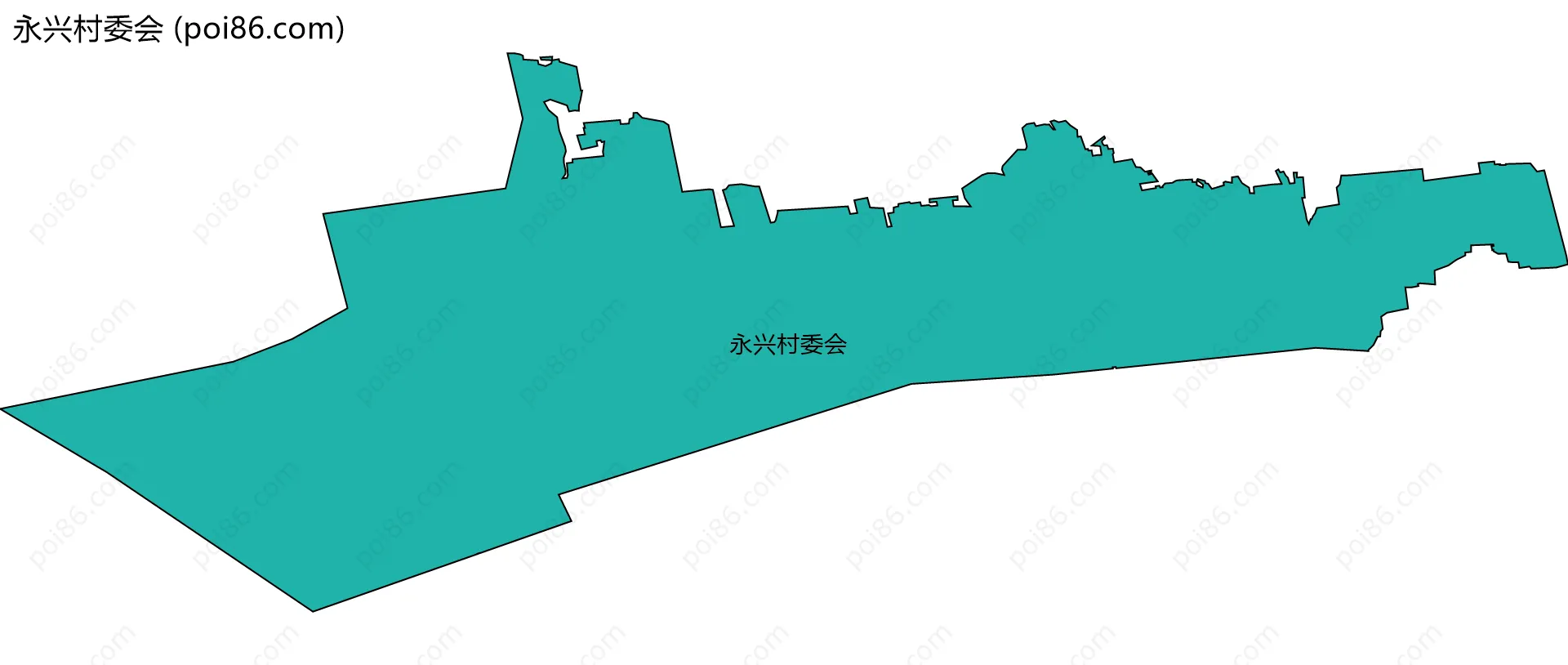 永兴村委会边界地图