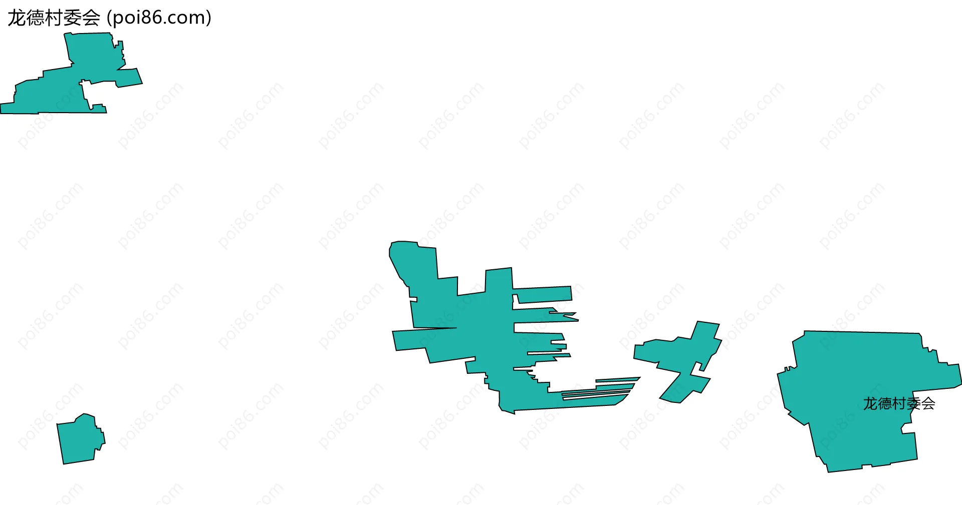 龙德村委会边界地图