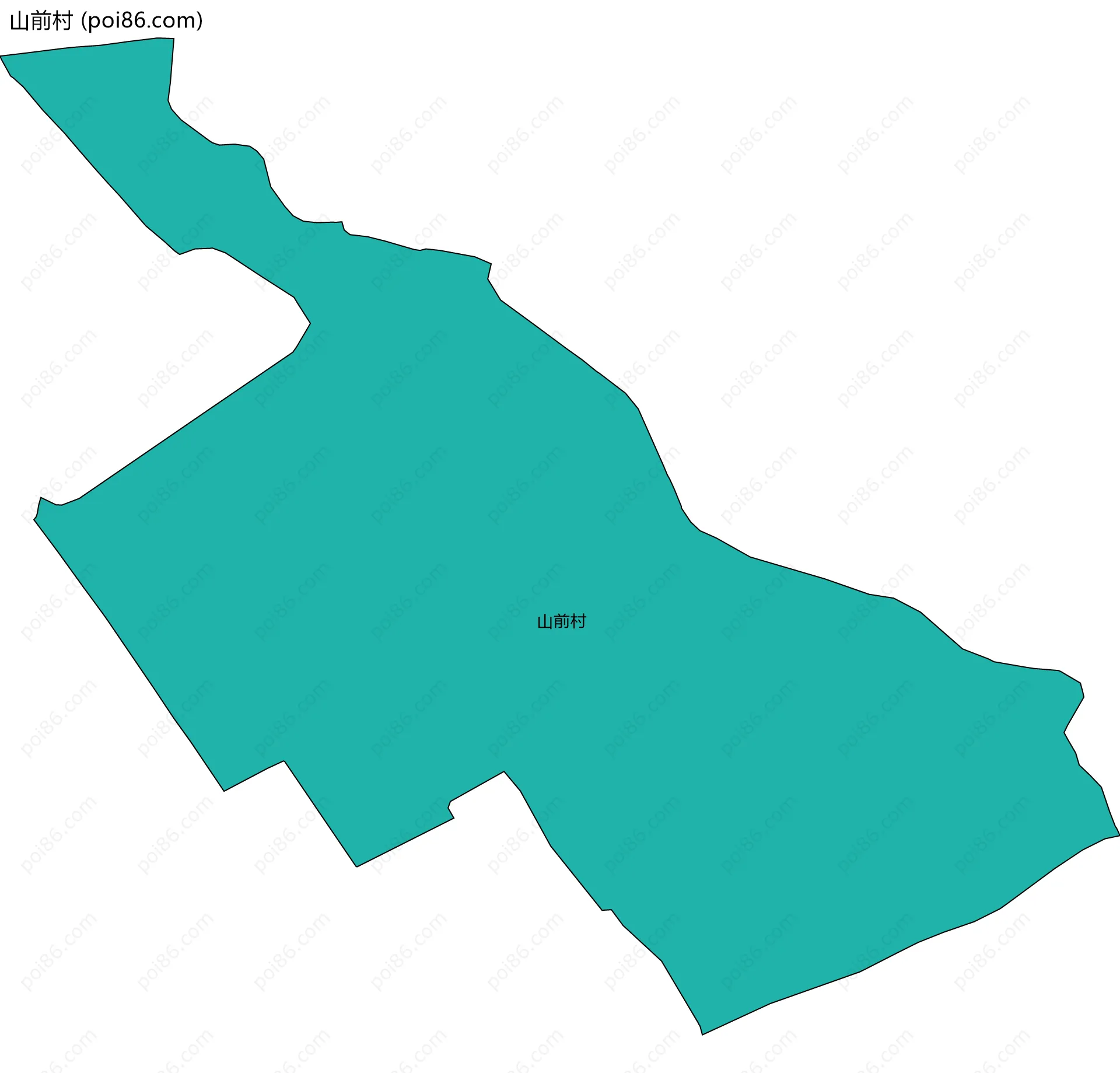 山前村边界地图