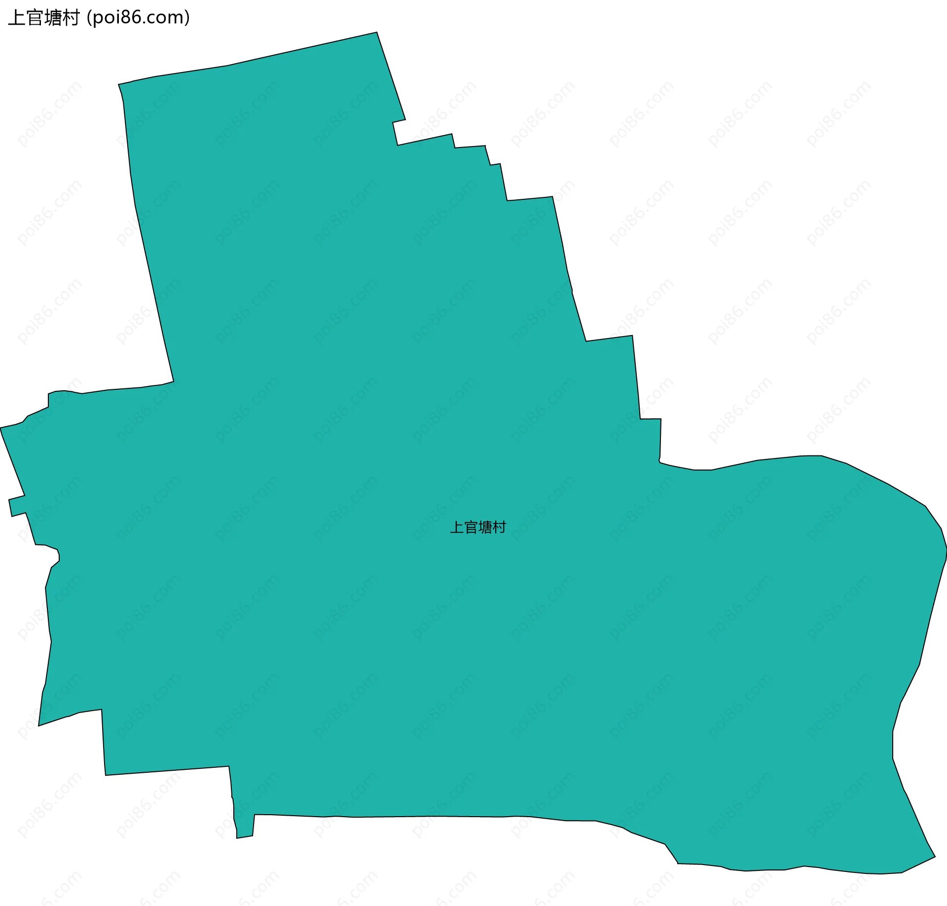 上官塘村边界地图