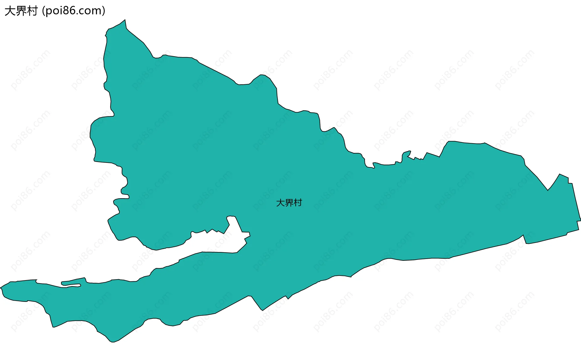 大界村边界地图