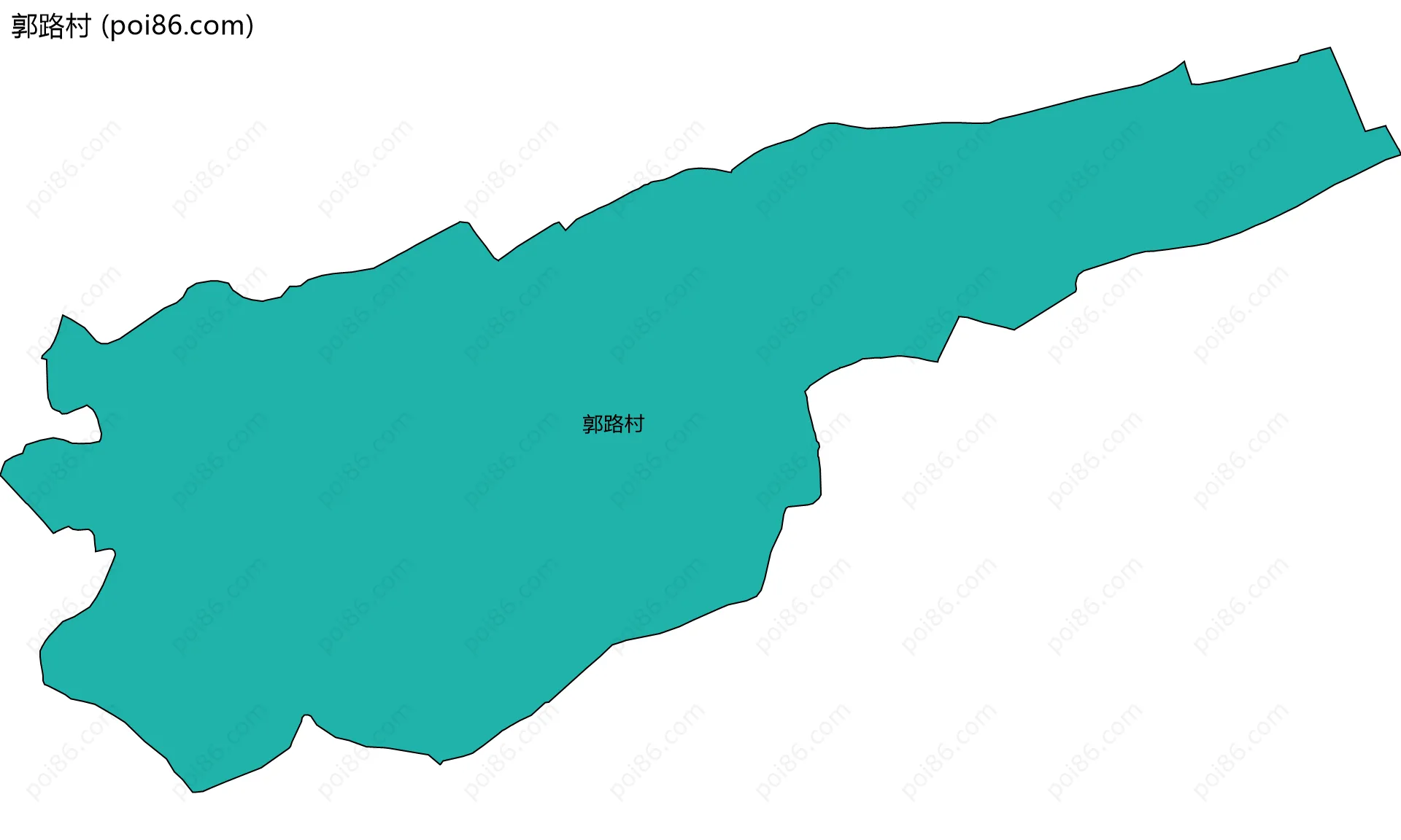 郭路村边界地图