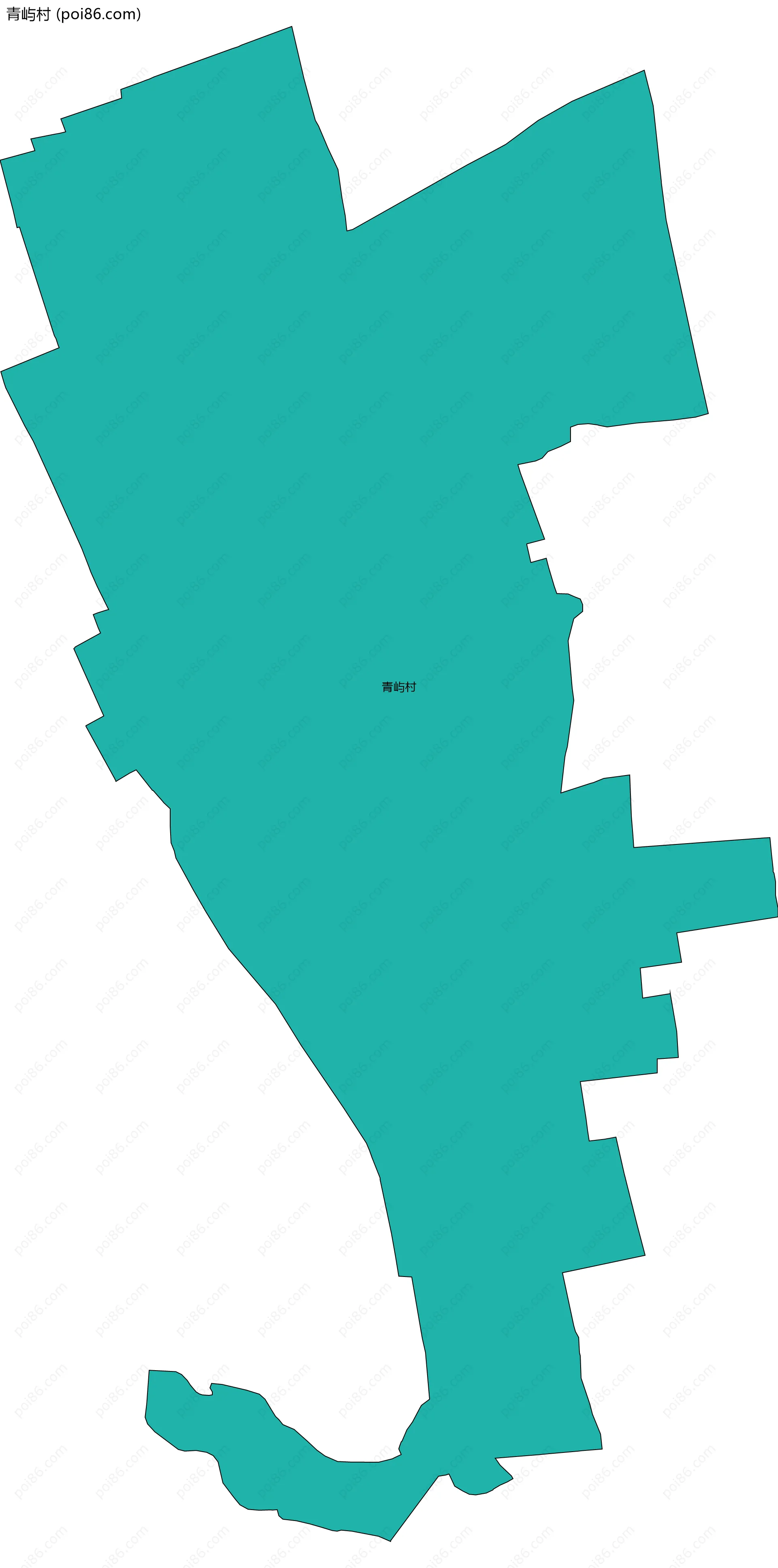 青屿村边界地图