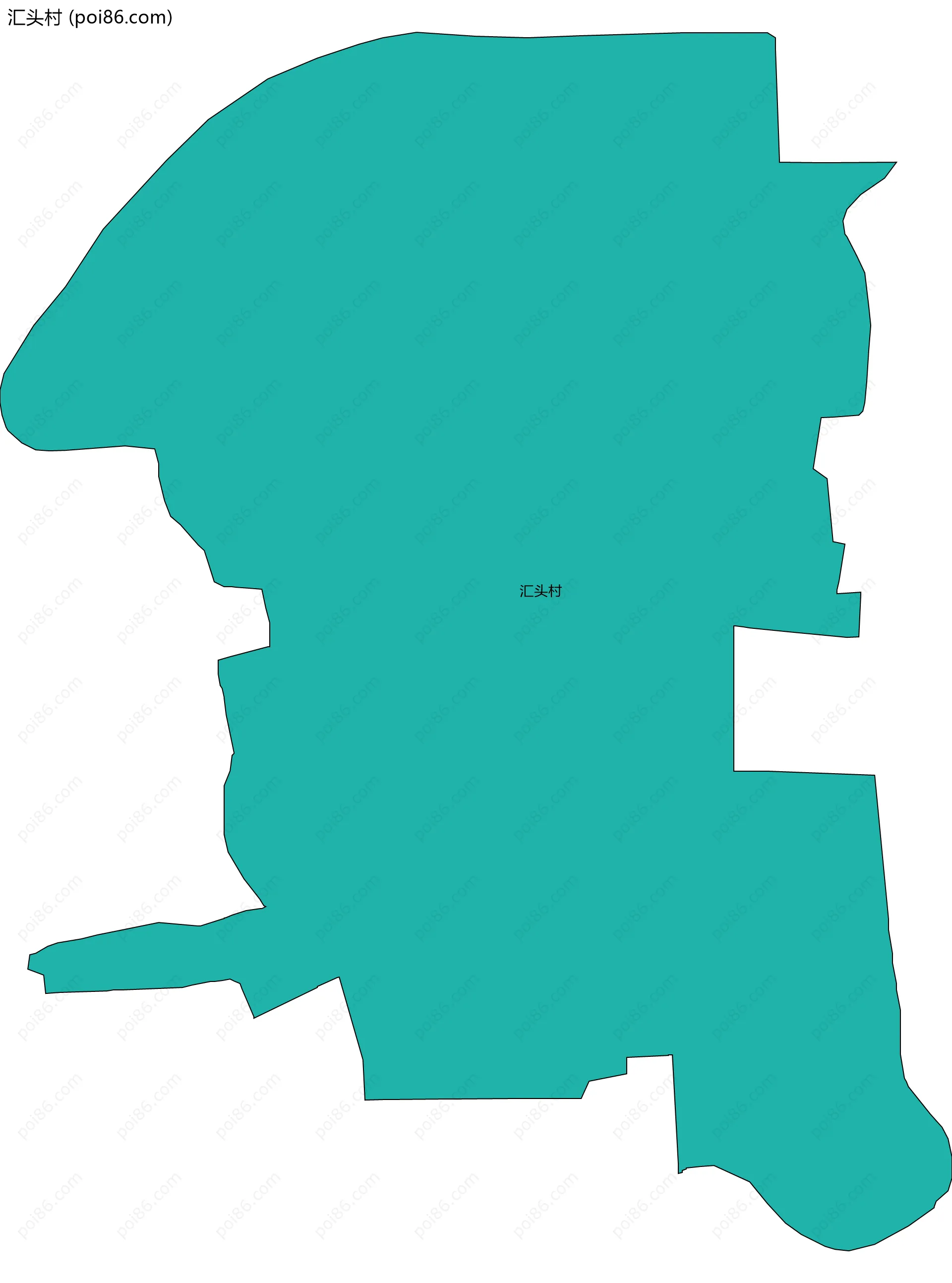 汇头村边界地图