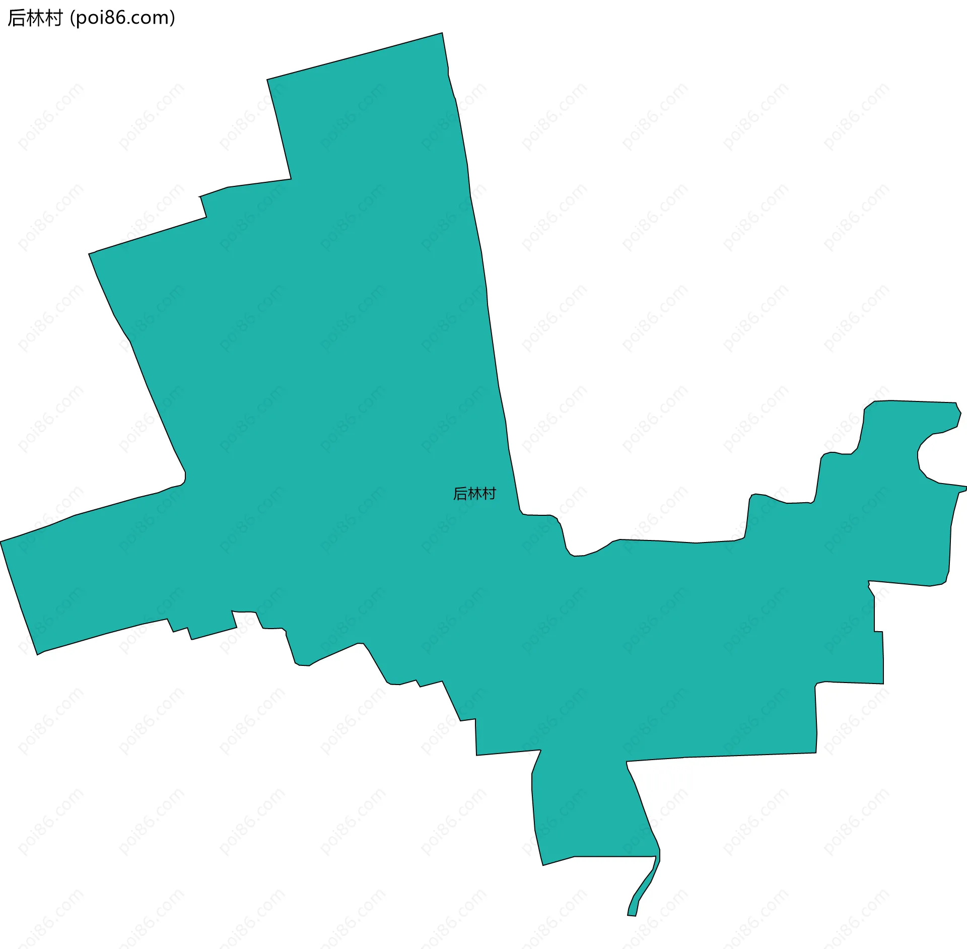 后林村边界地图