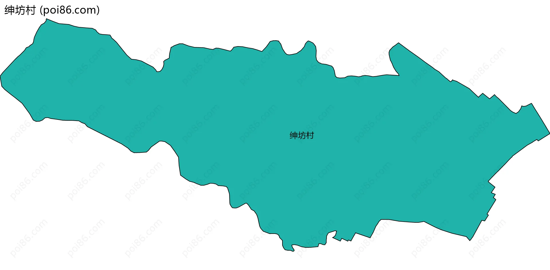 绅坊村边界地图