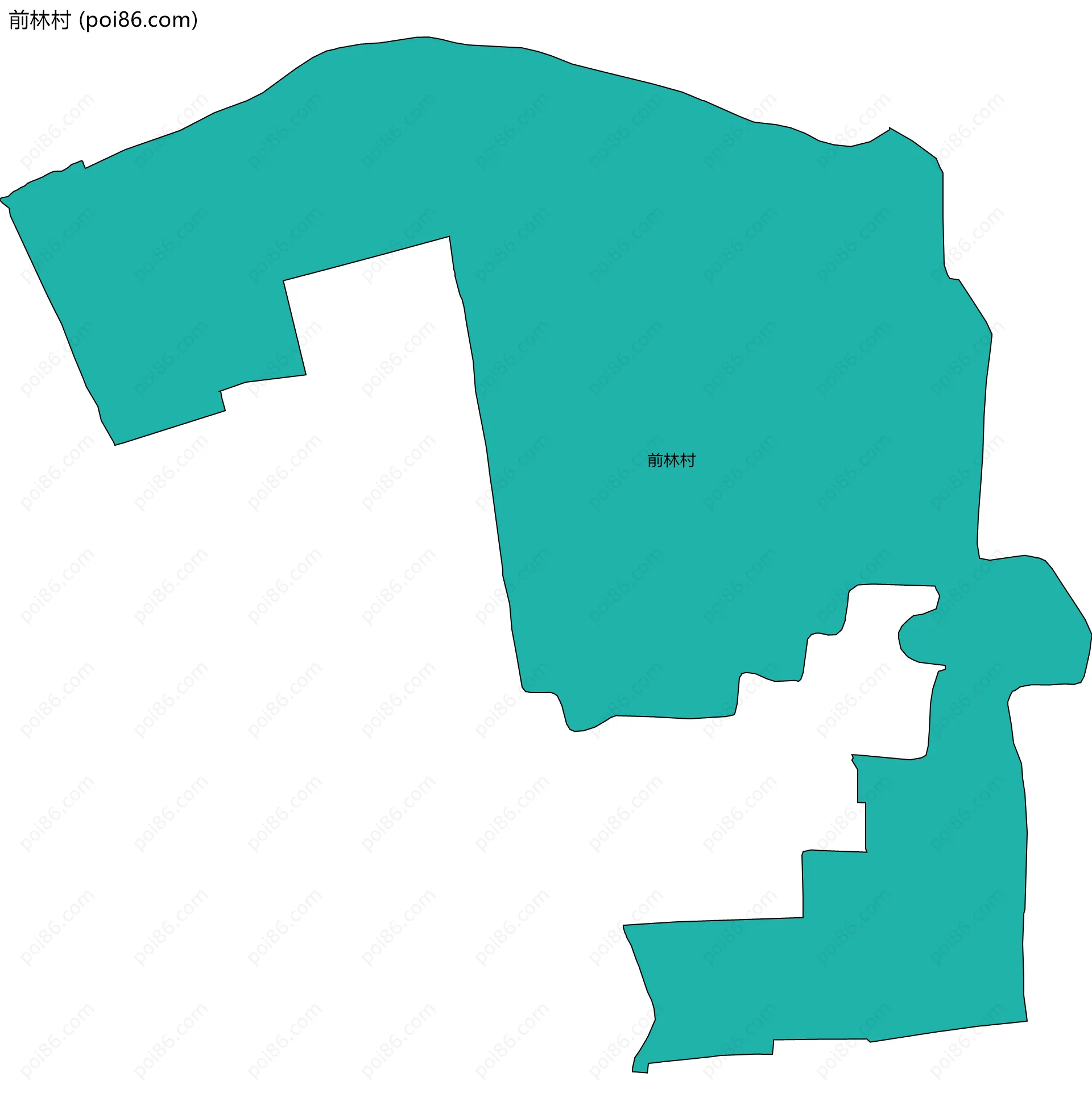 前林村边界地图