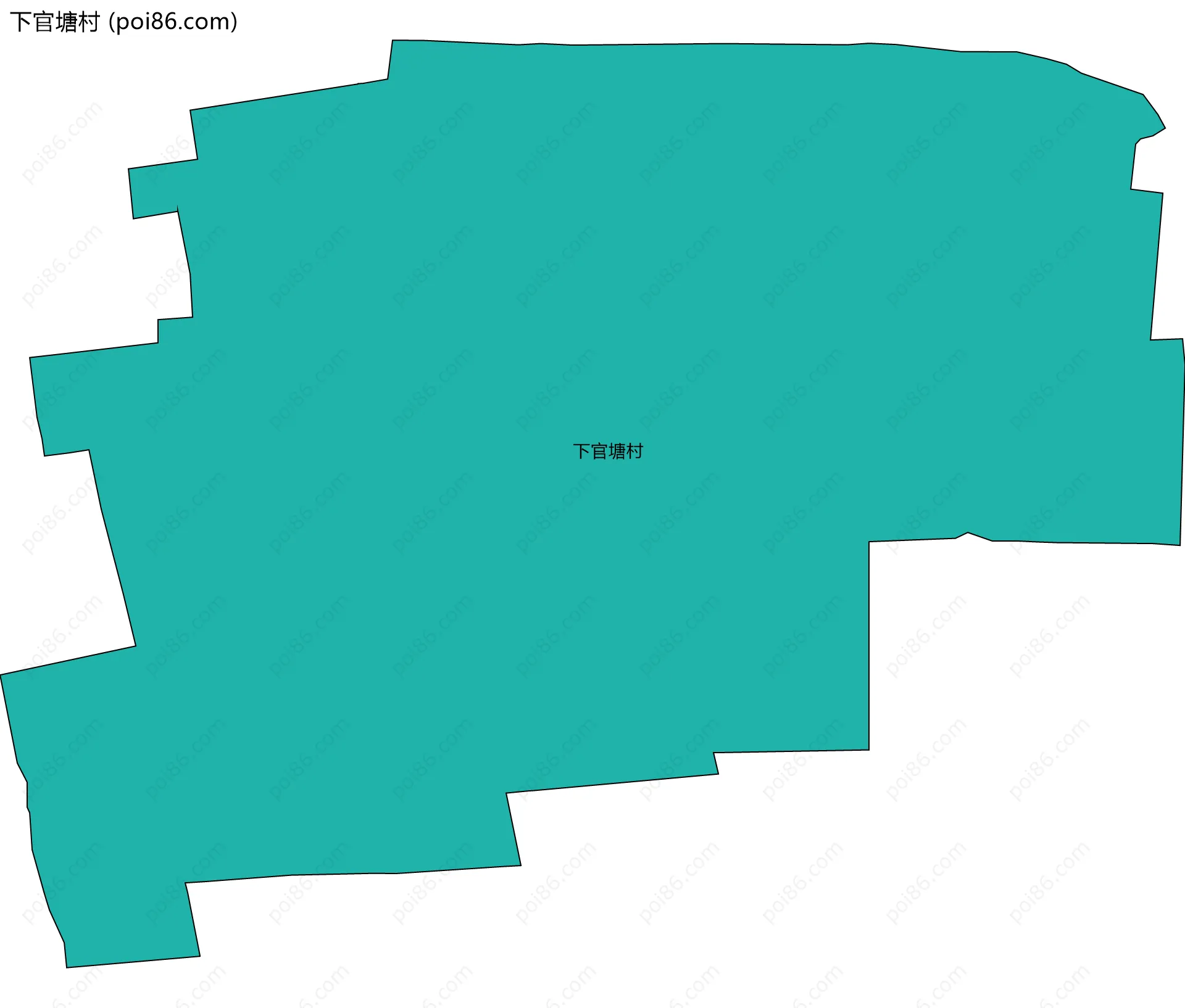 下官塘村边界地图