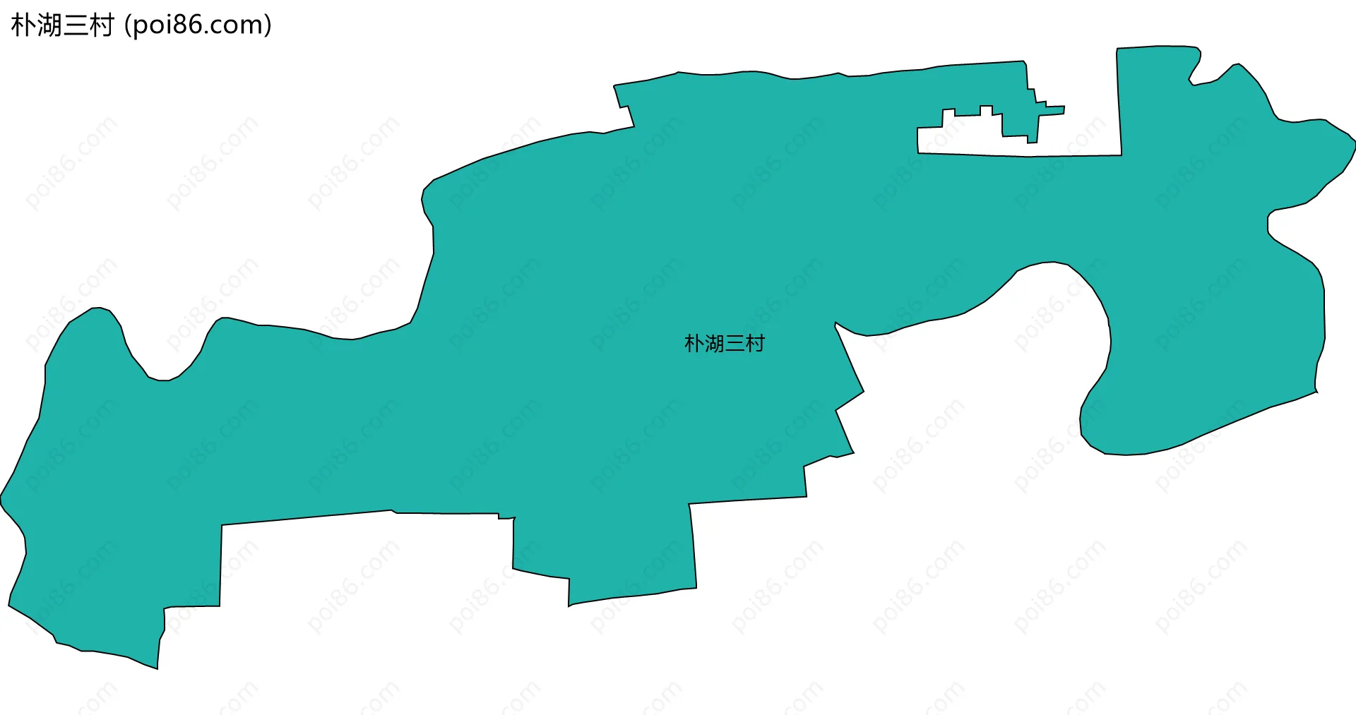 朴湖三村边界地图