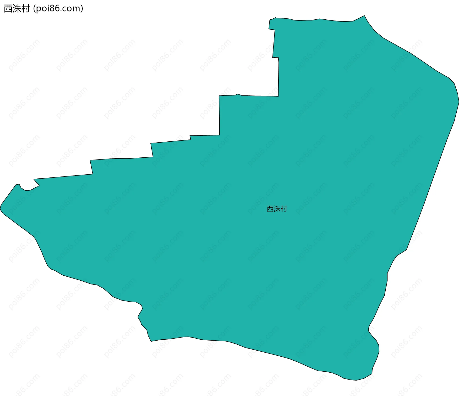 西洙村边界地图