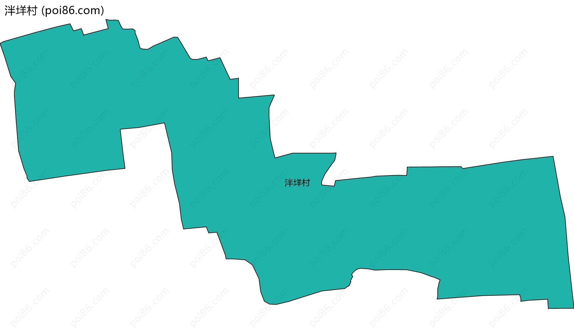 泮垟村边界地图