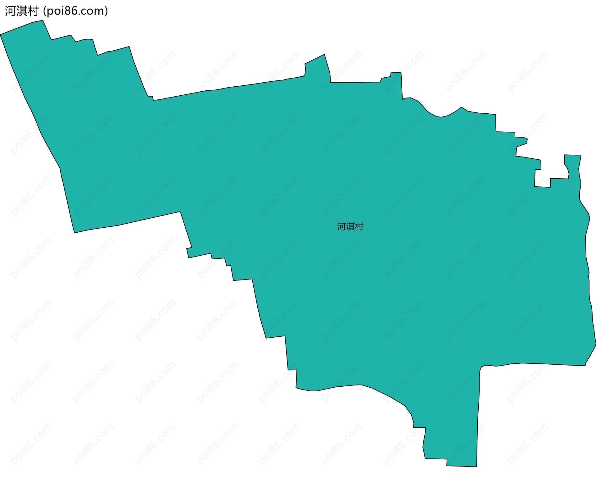 河淇村边界地图