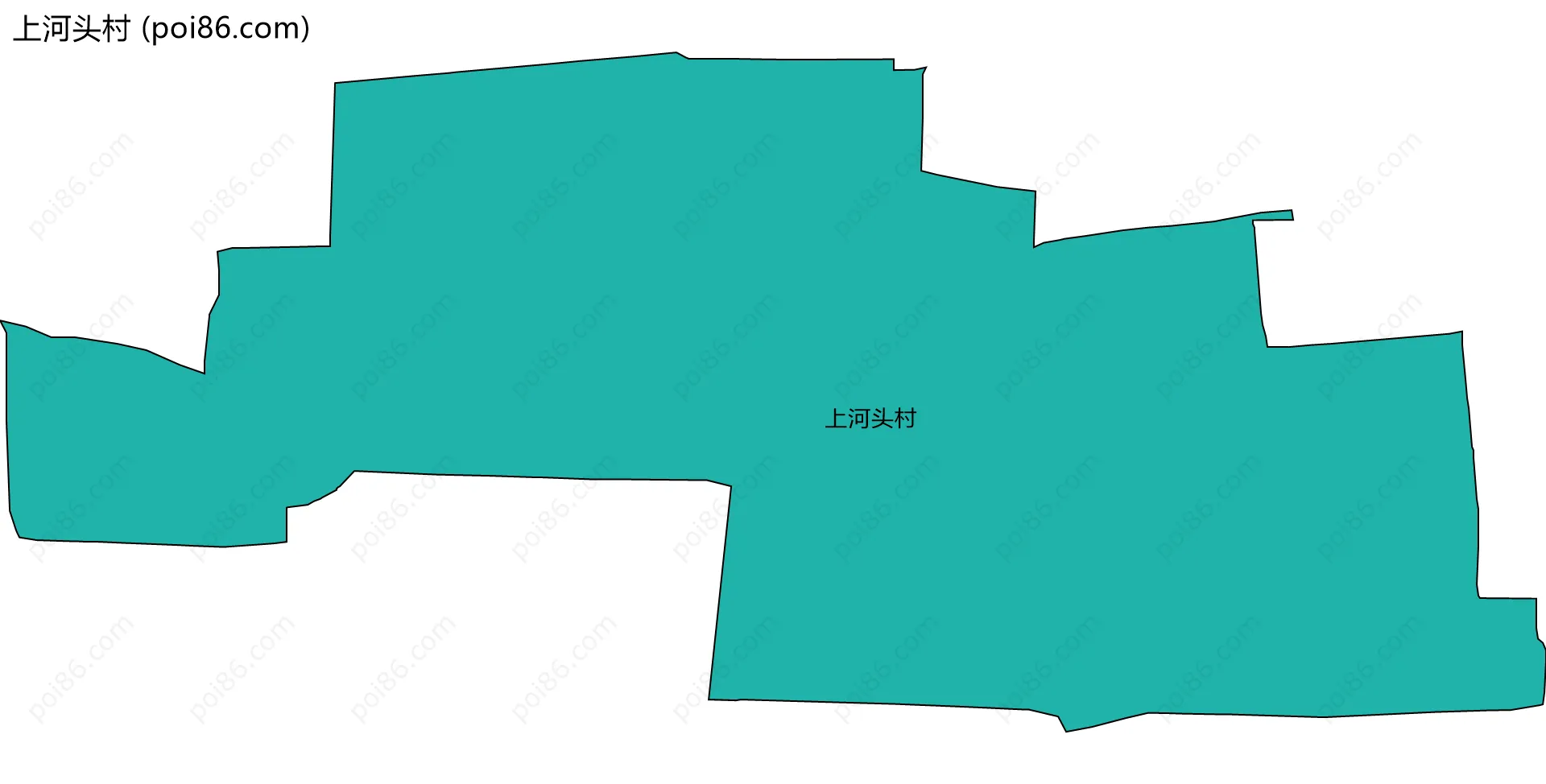 上河头村边界地图