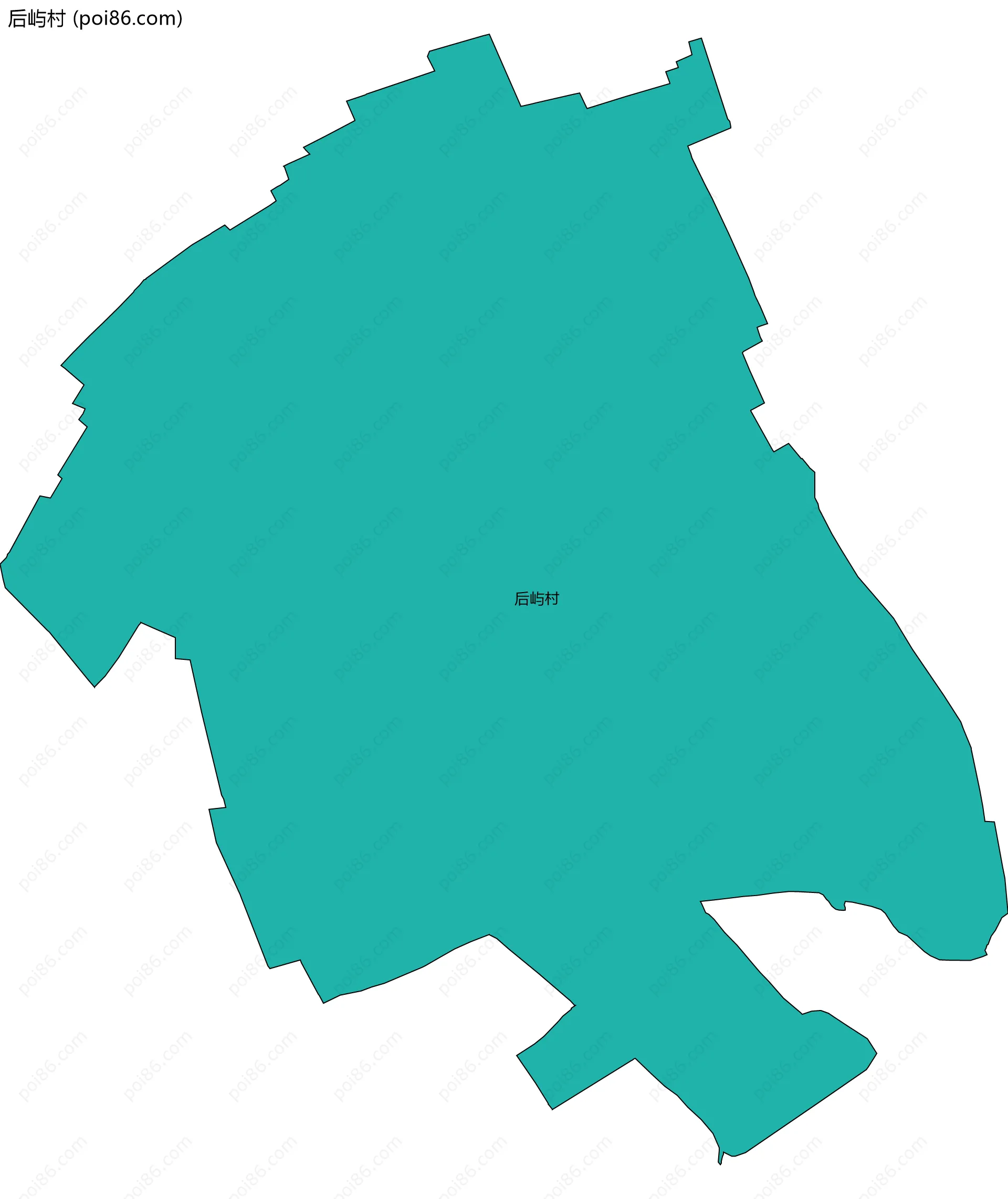 后屿村边界地图