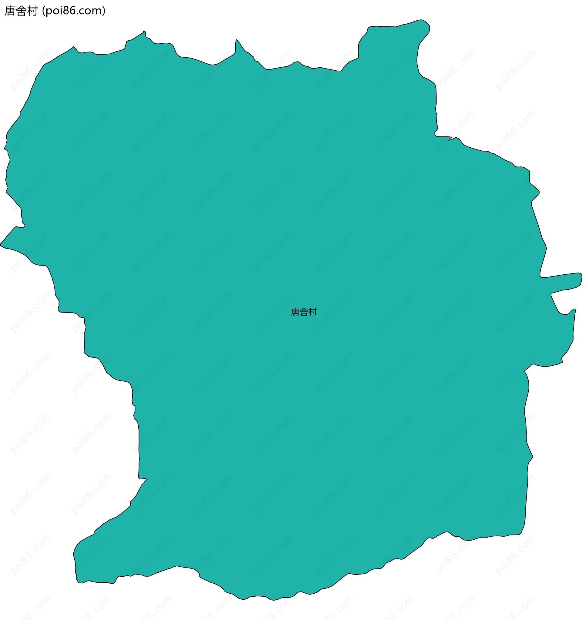 唐舍村边界地图