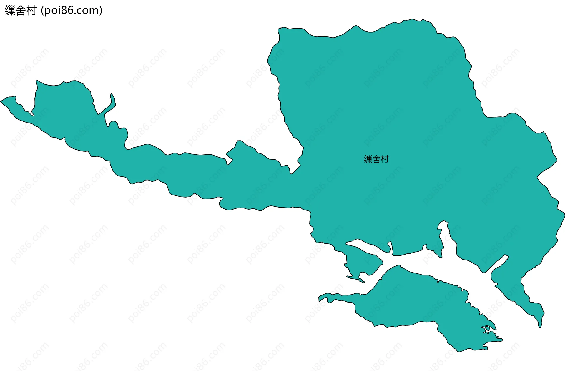 缫舍村边界地图