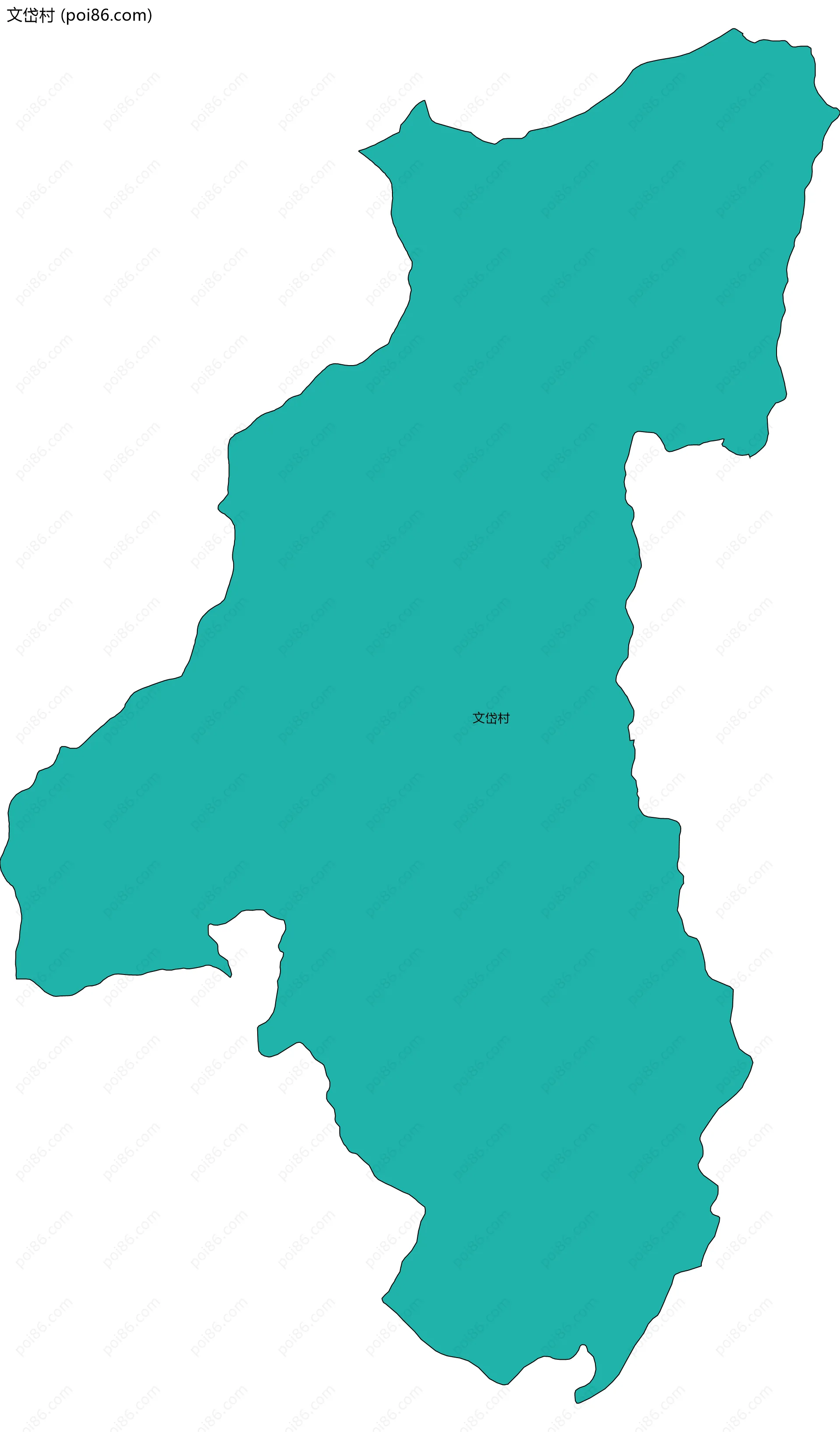 文岱村边界地图