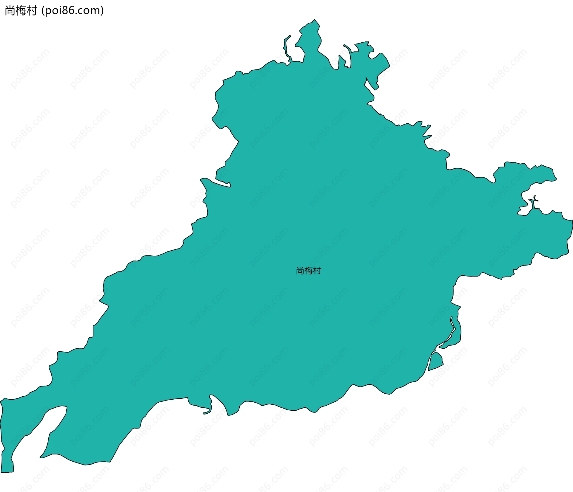 尚梅村边界地图