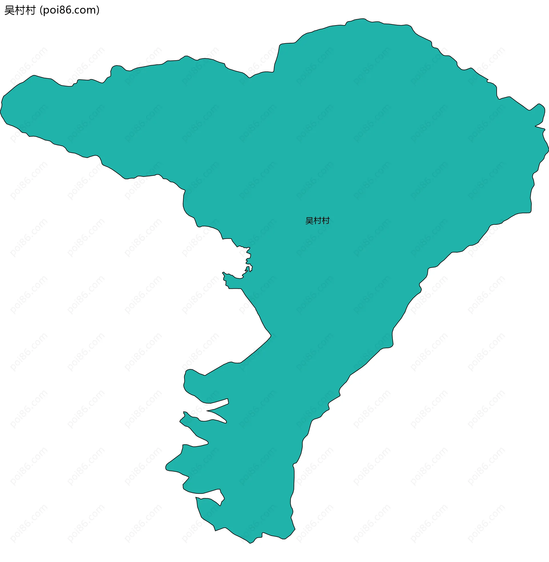 吴村村边界地图