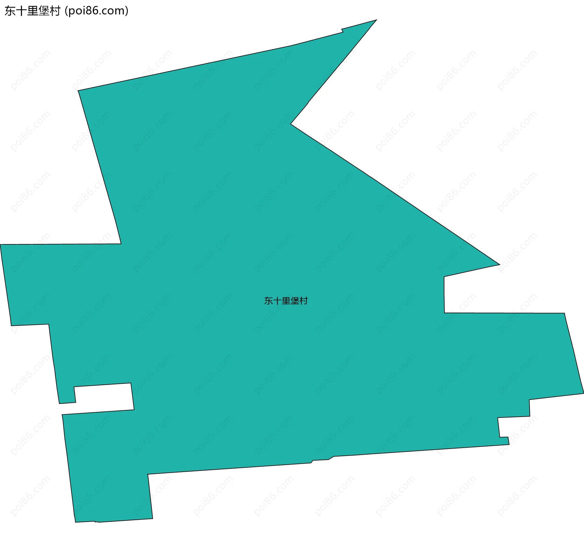 东十里堡村边界地图