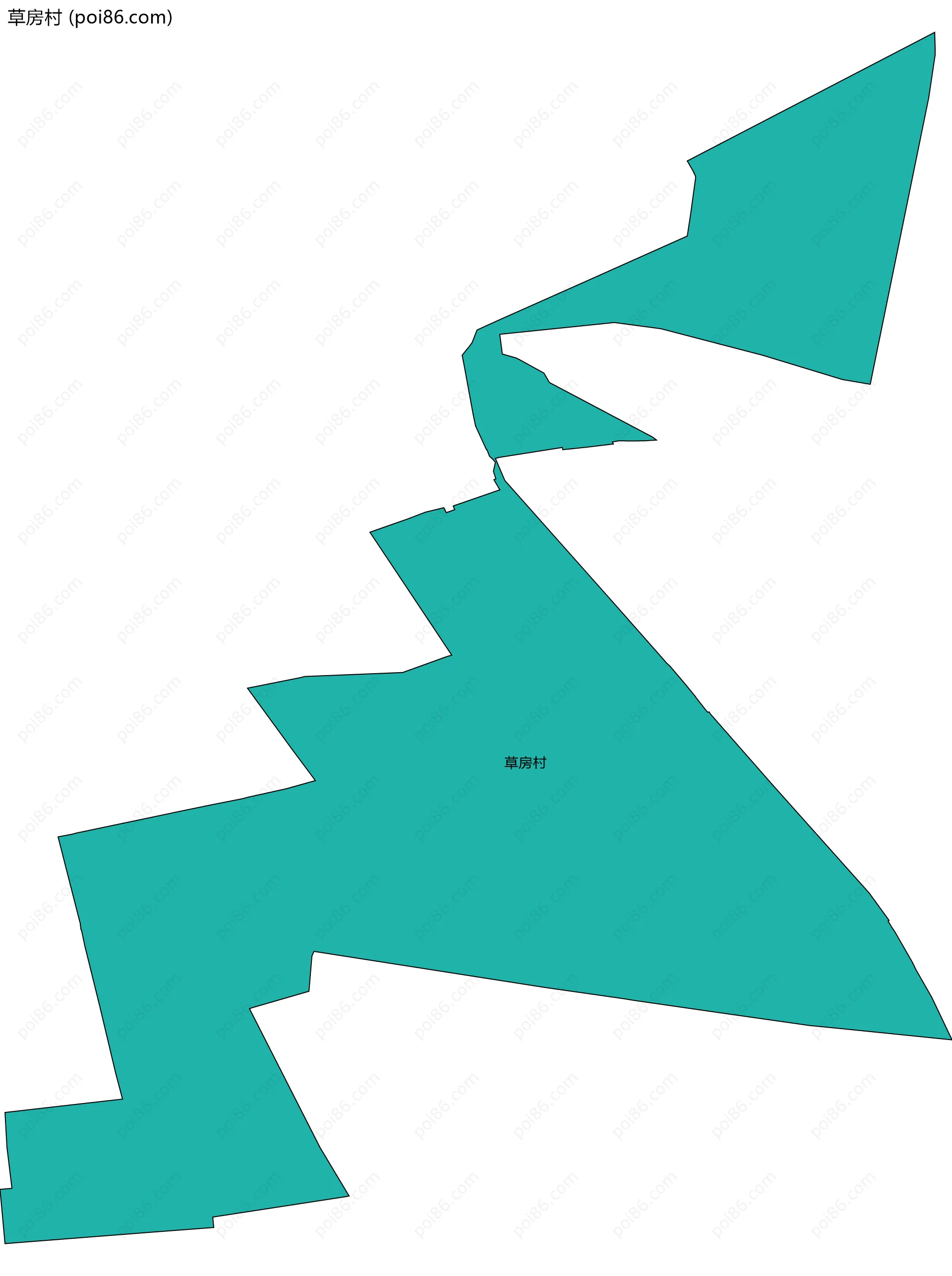 草房村边界地图