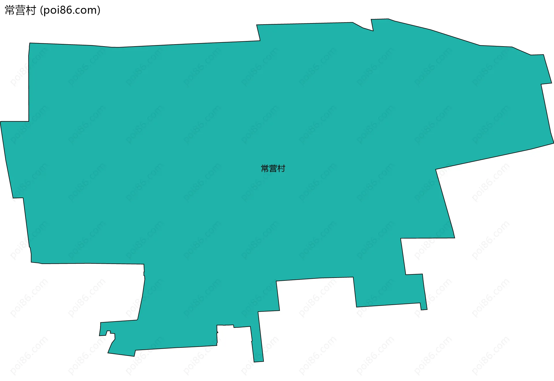 常营村边界地图