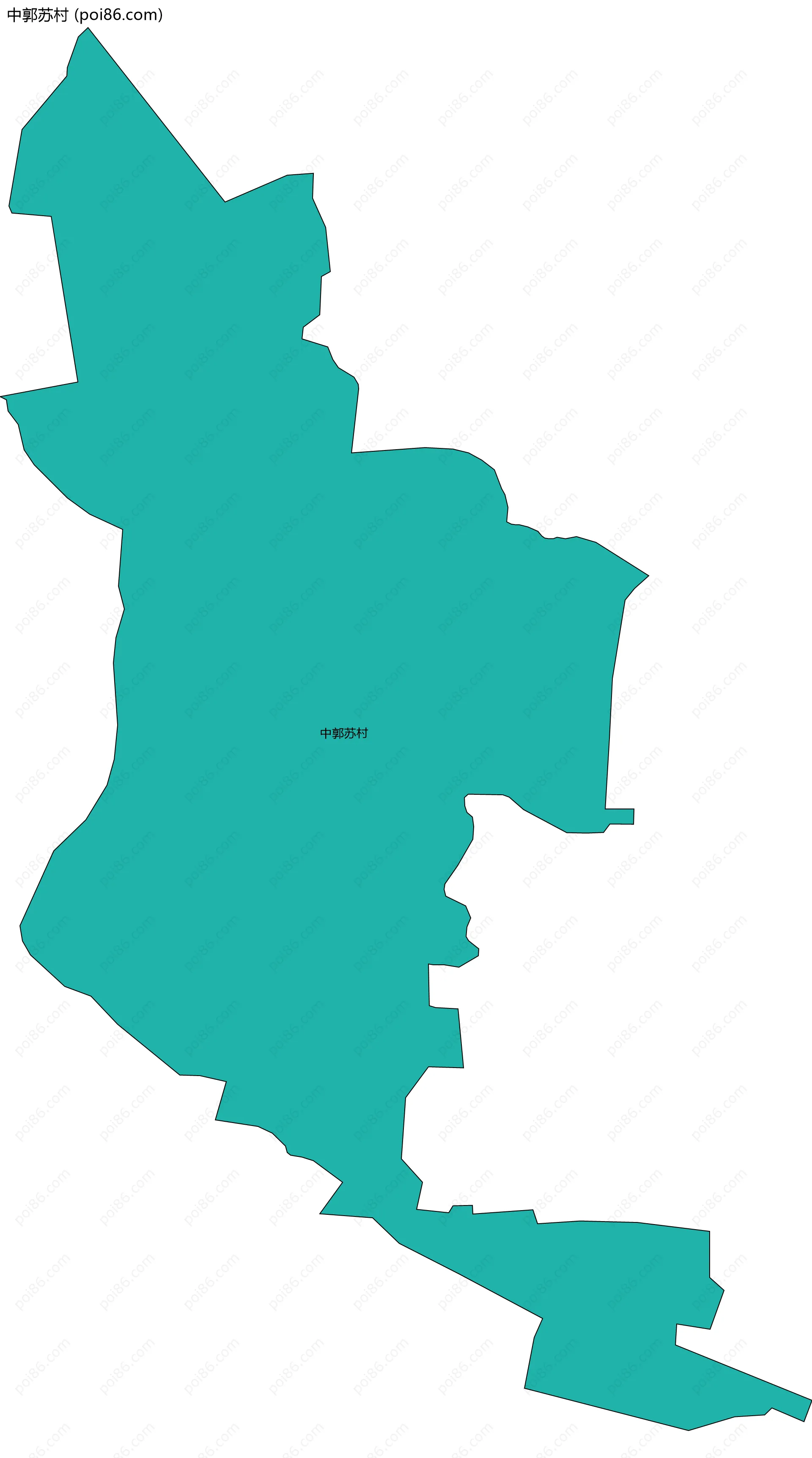 中郭苏村边界地图