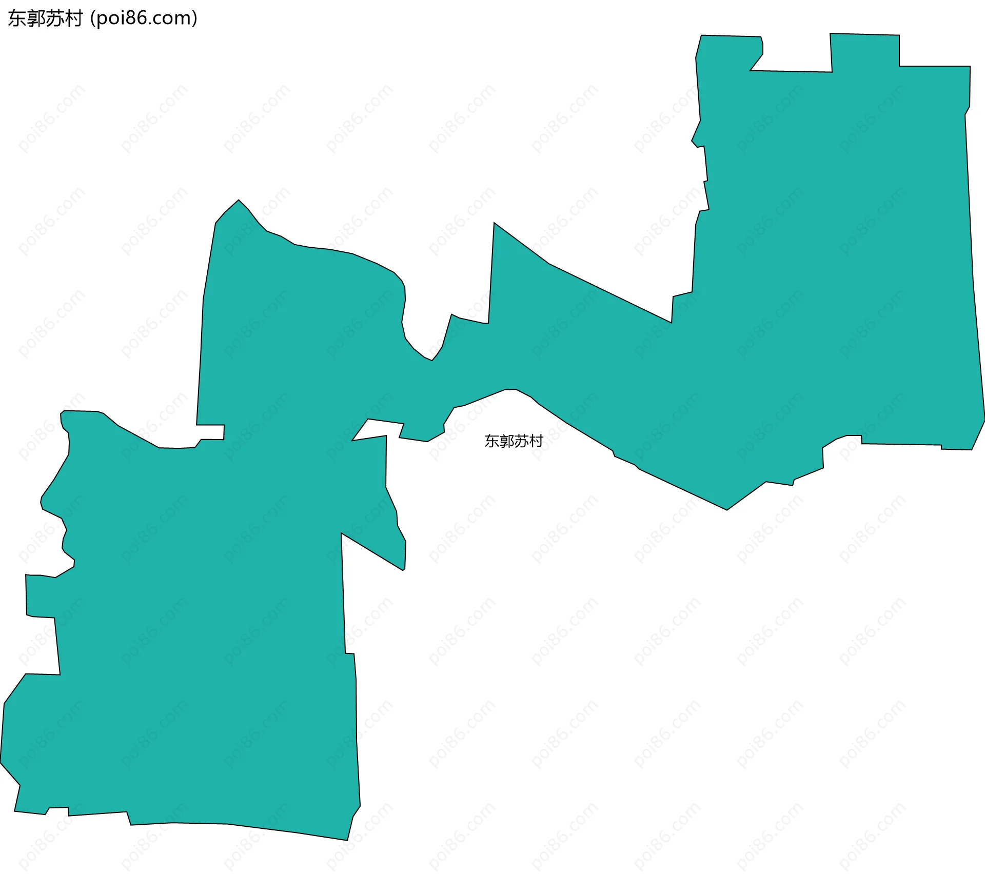 东郭苏村边界地图