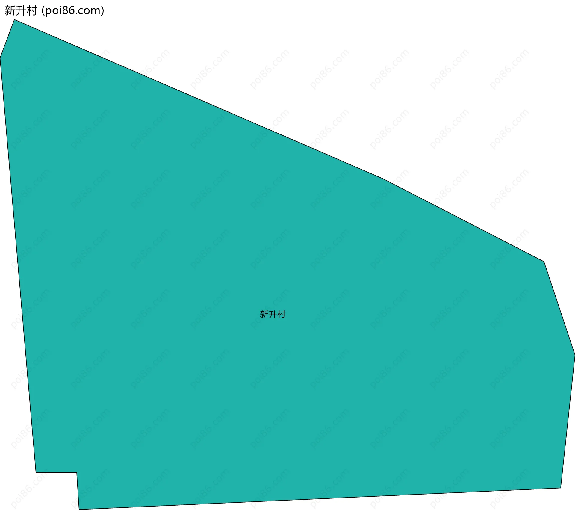 新升村边界地图