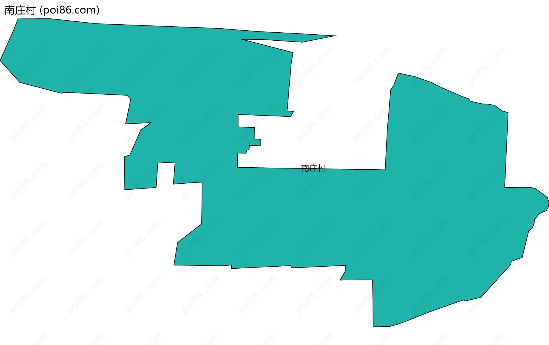 南庄村边界地图