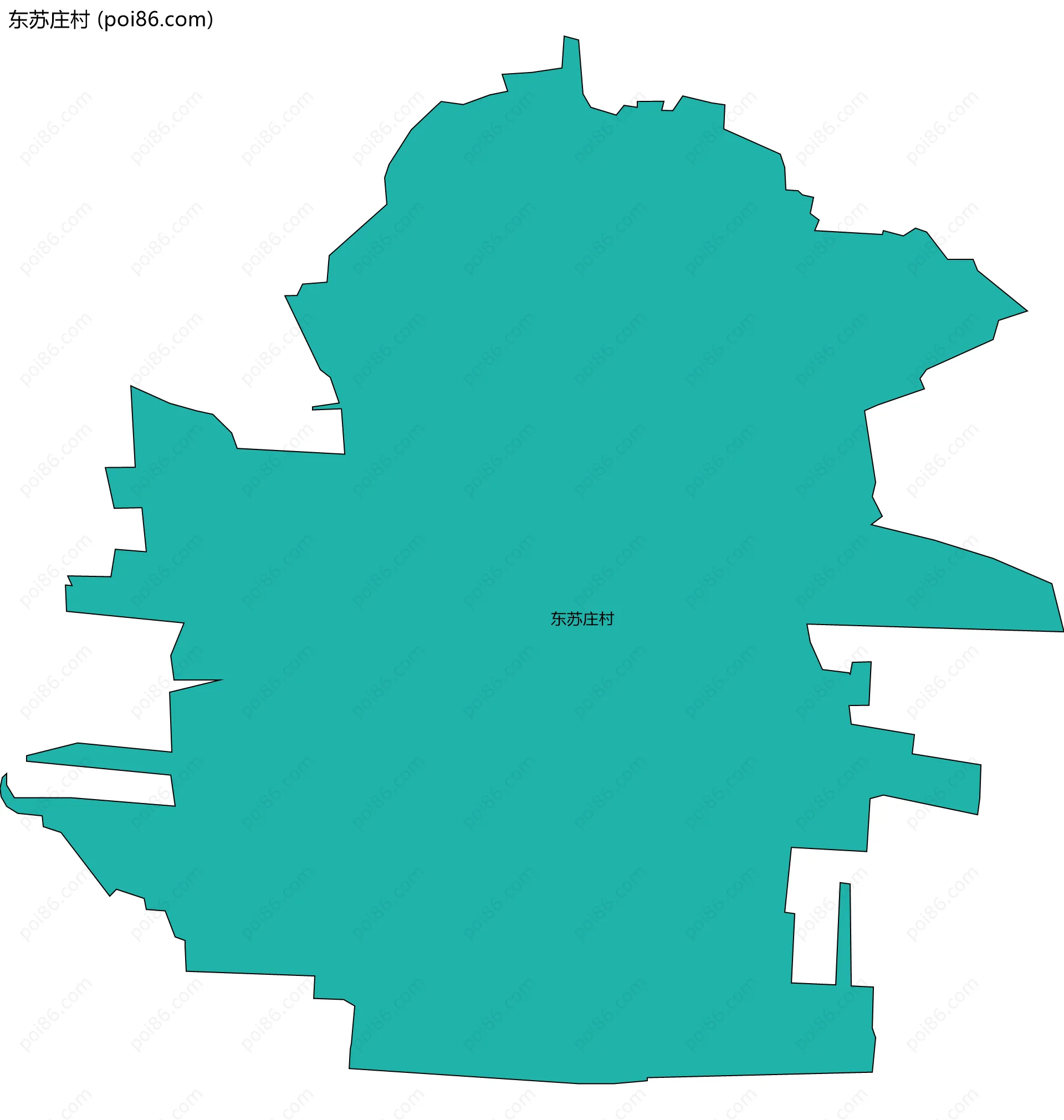 东苏庄村边界地图