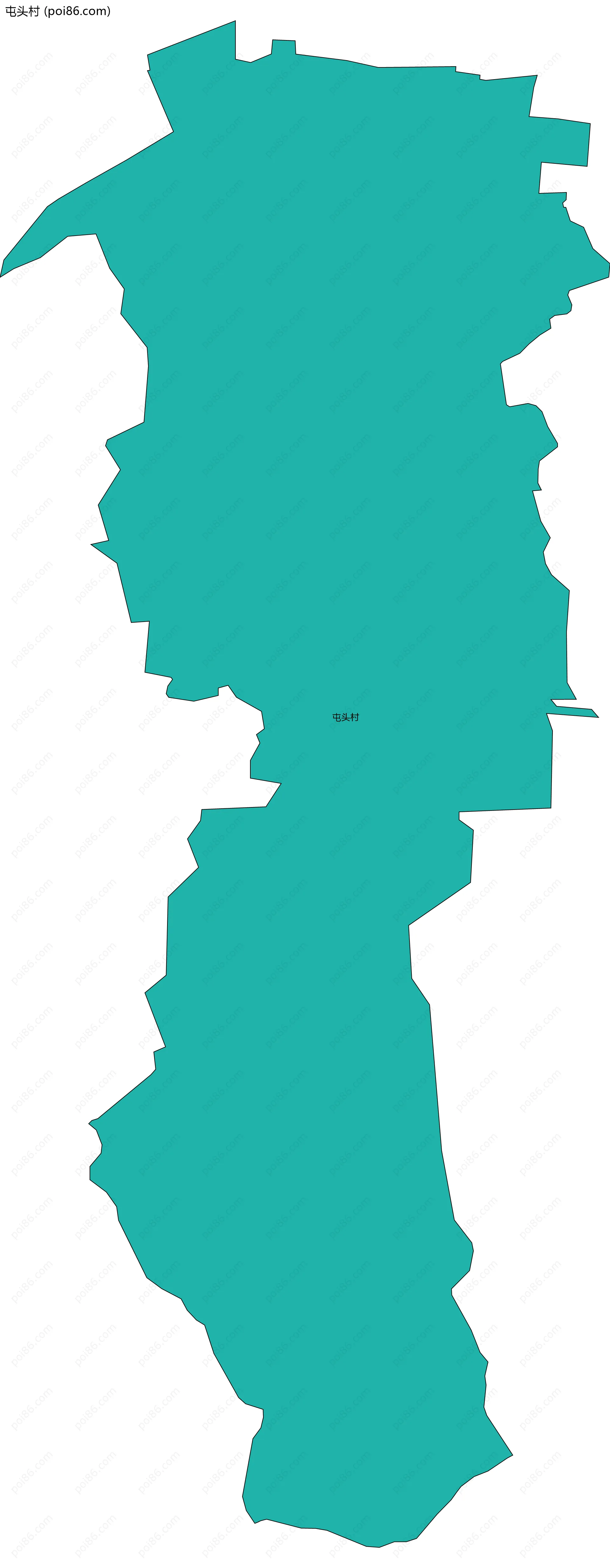 屯头村边界地图