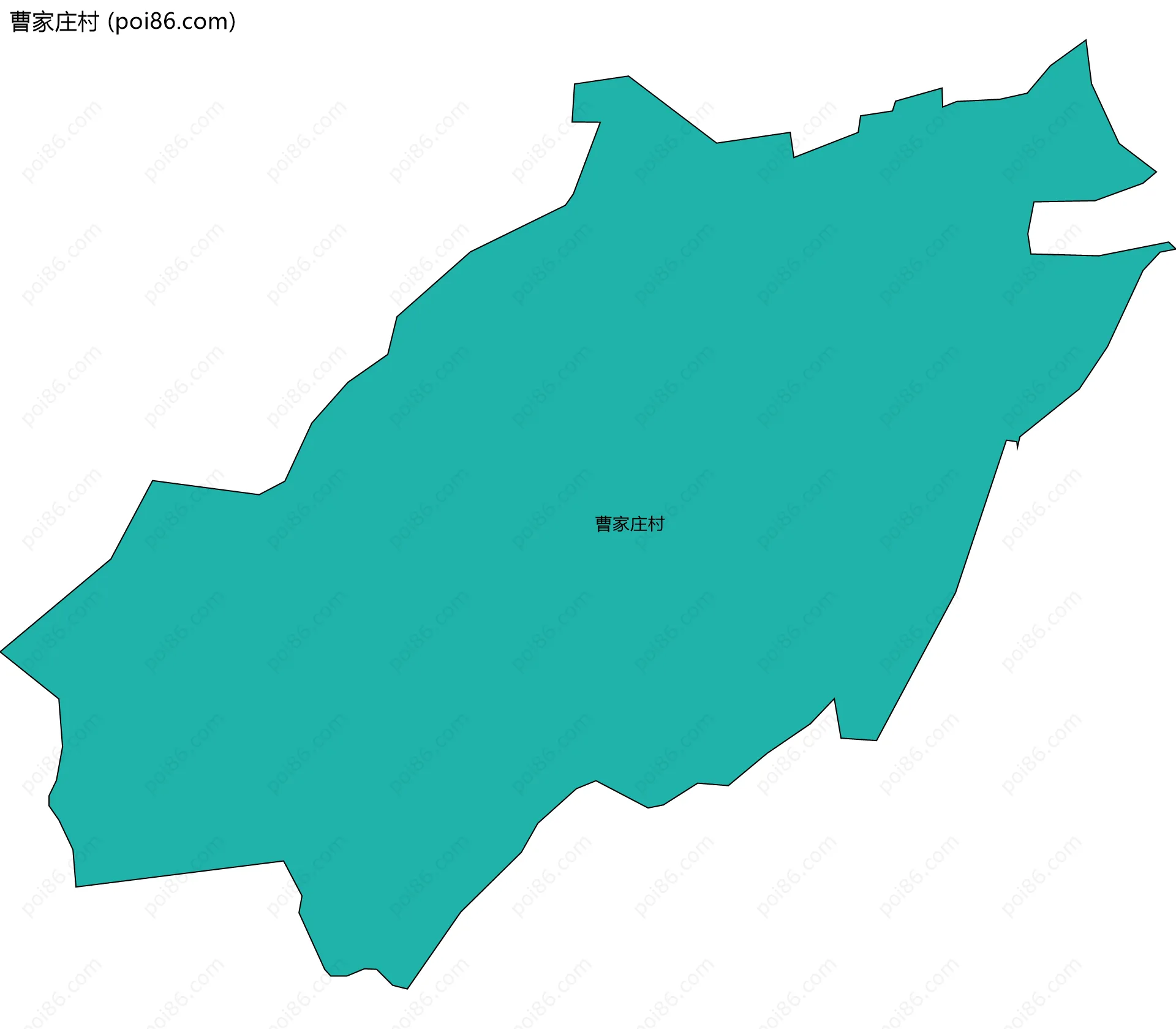 曹家庄村边界地图