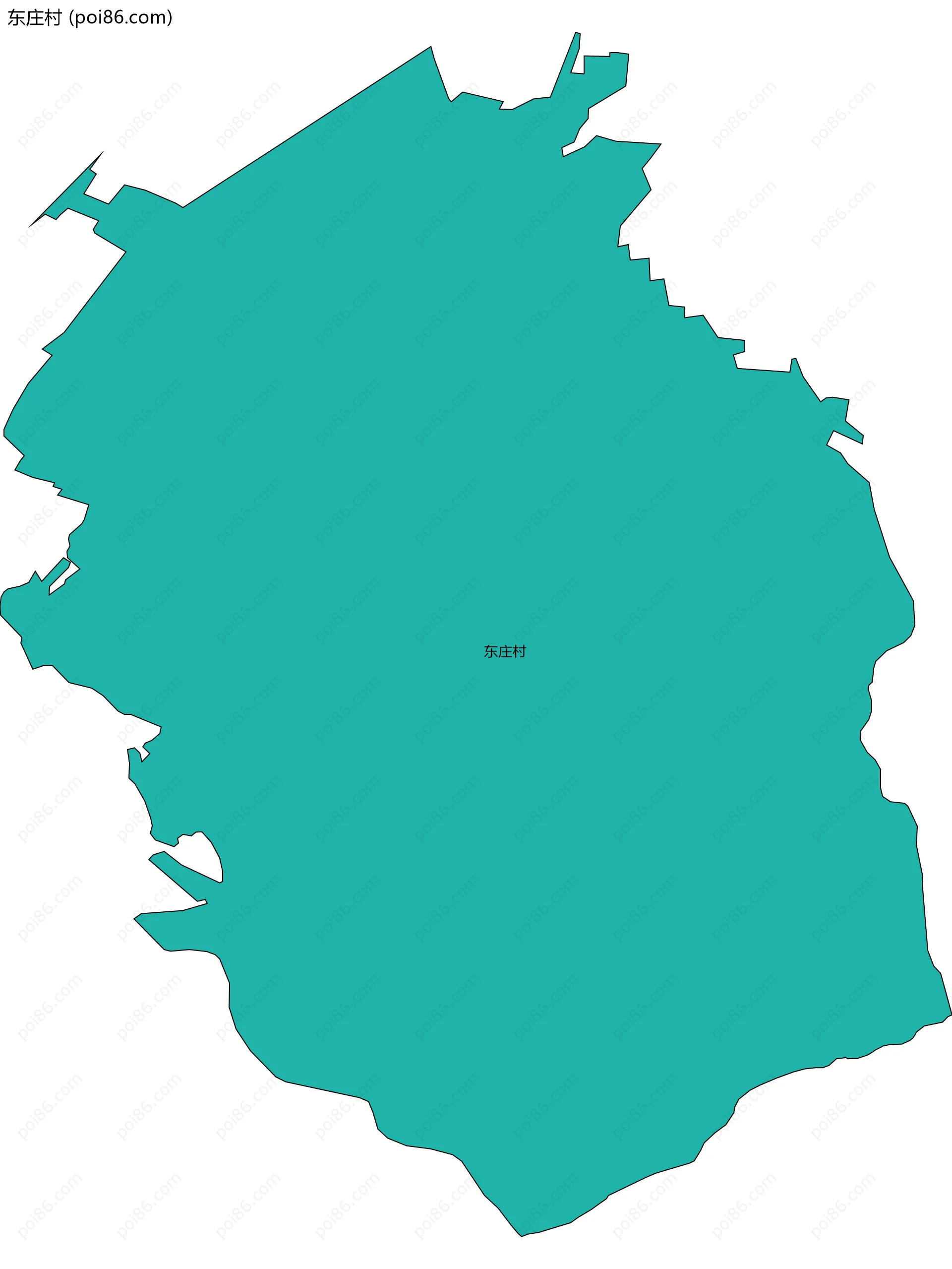 东庄村边界地图