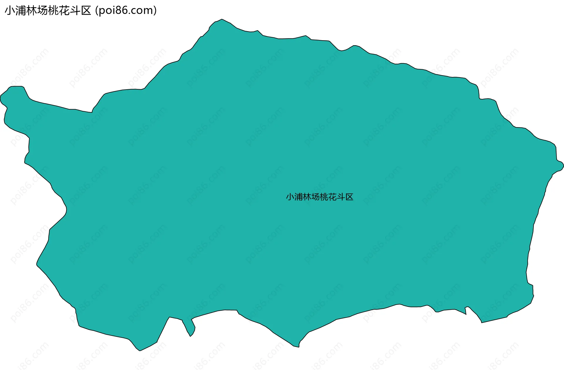 小浦林场桃花斗区边界地图