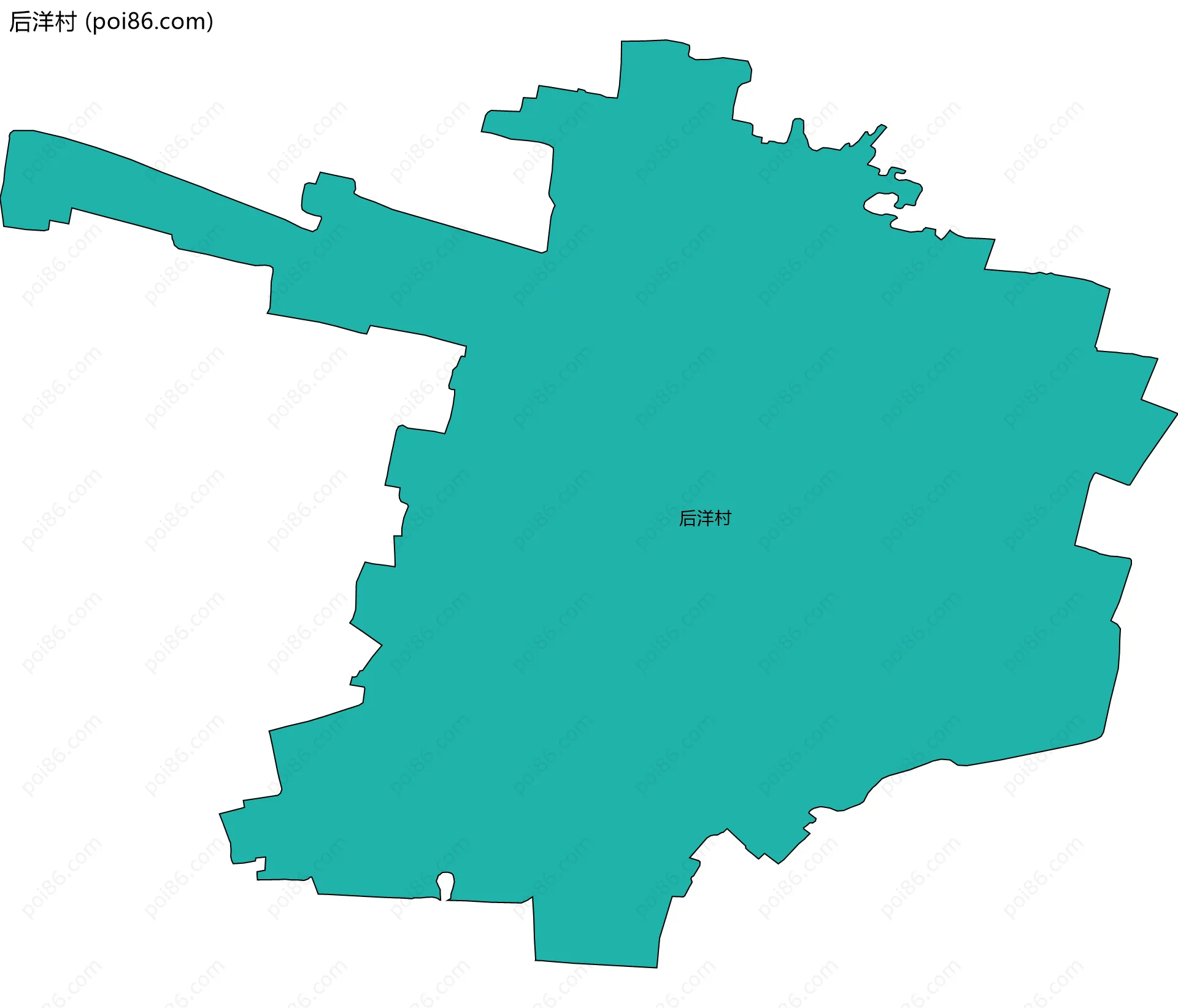 后洋村边界地图