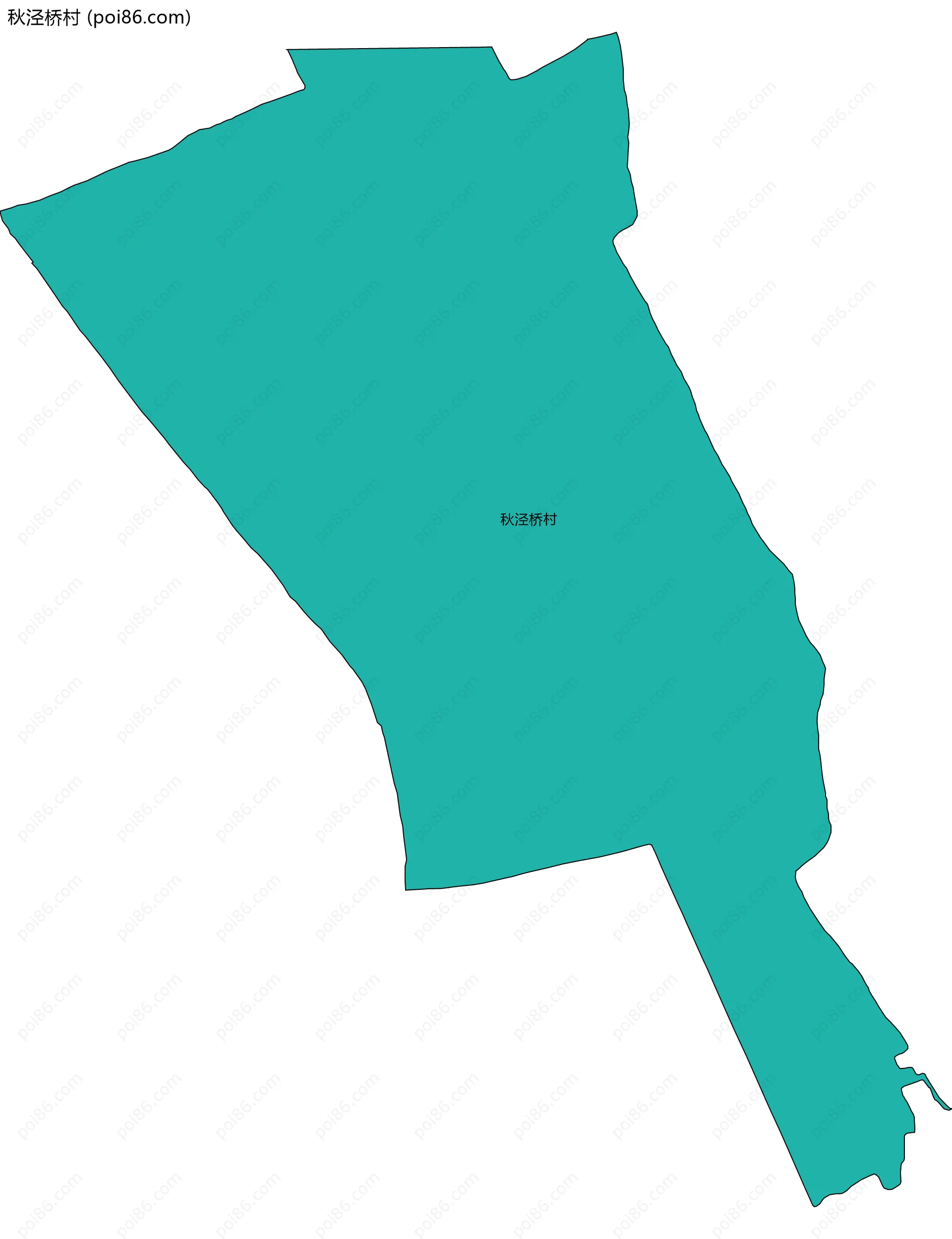 秋泾桥村边界地图