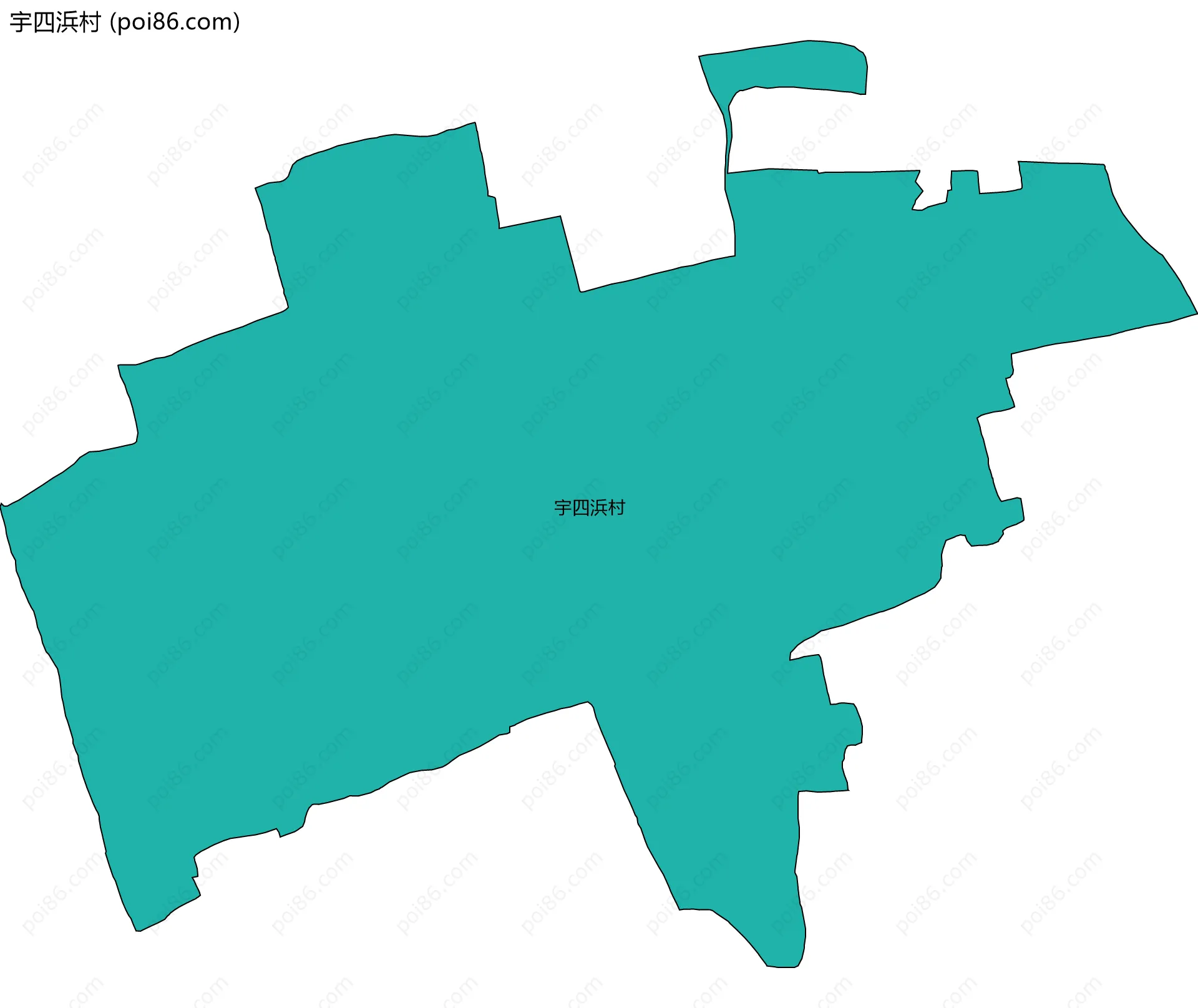 宇四浜村边界地图