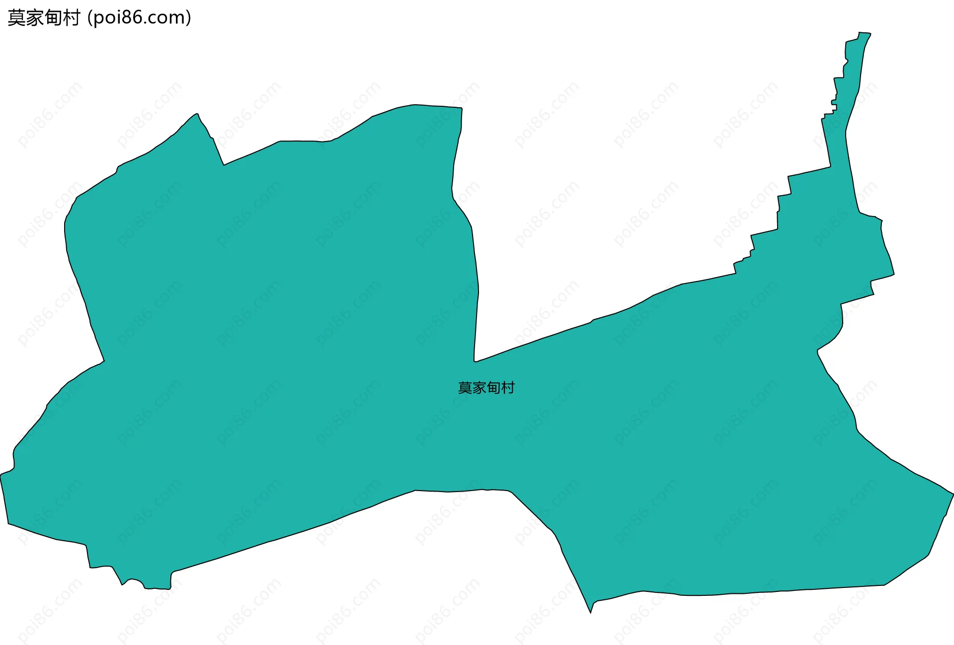 莫家甸村边界地图