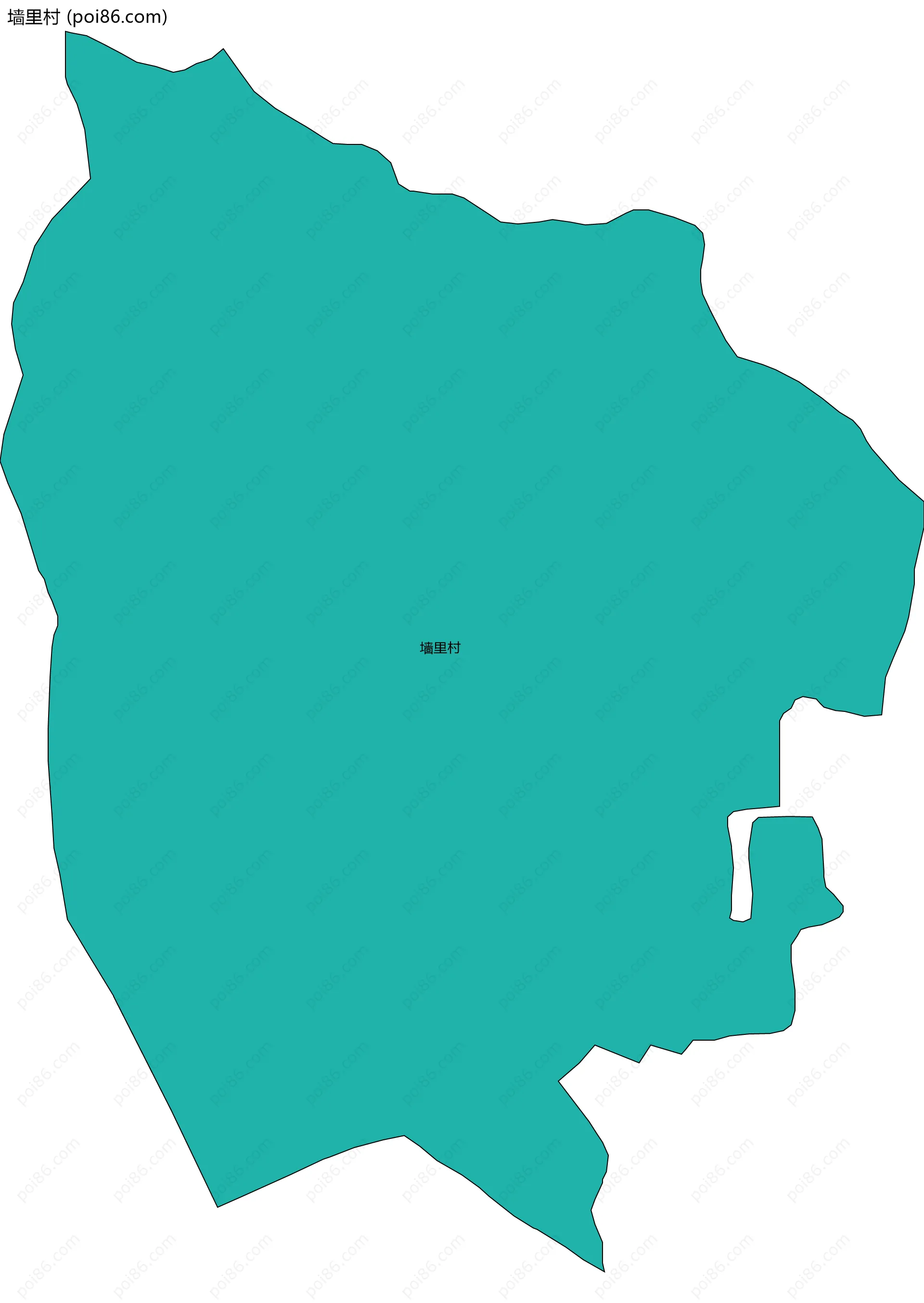 墙里村边界地图