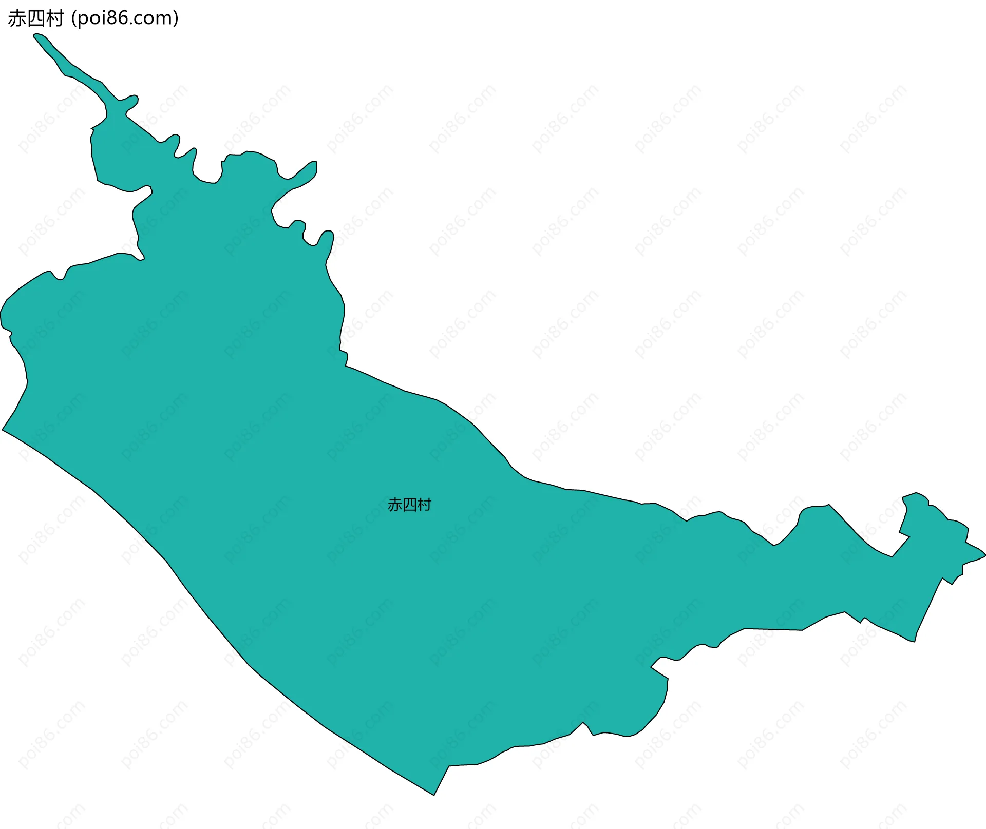 赤四村边界地图