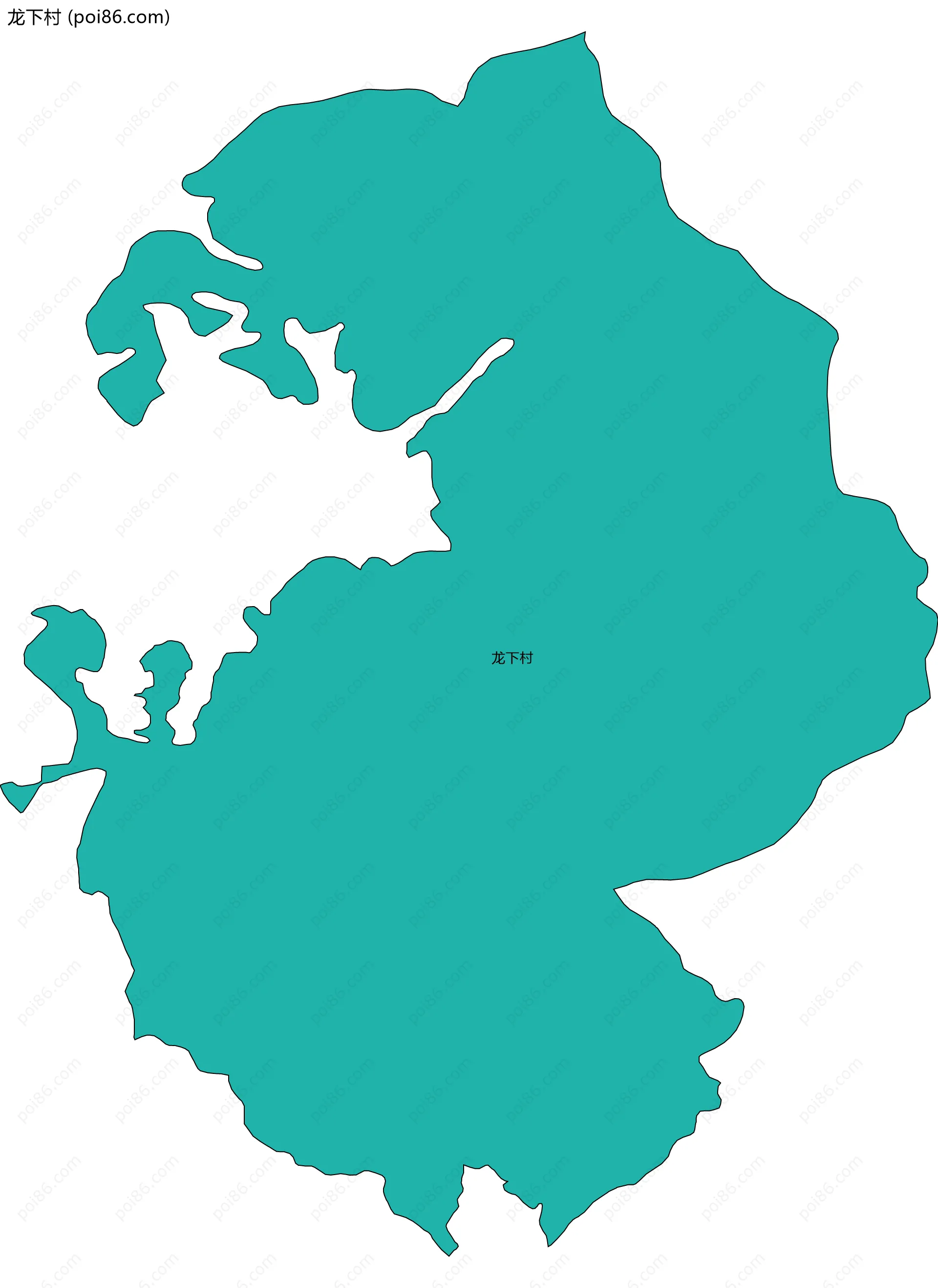 龙下村边界地图