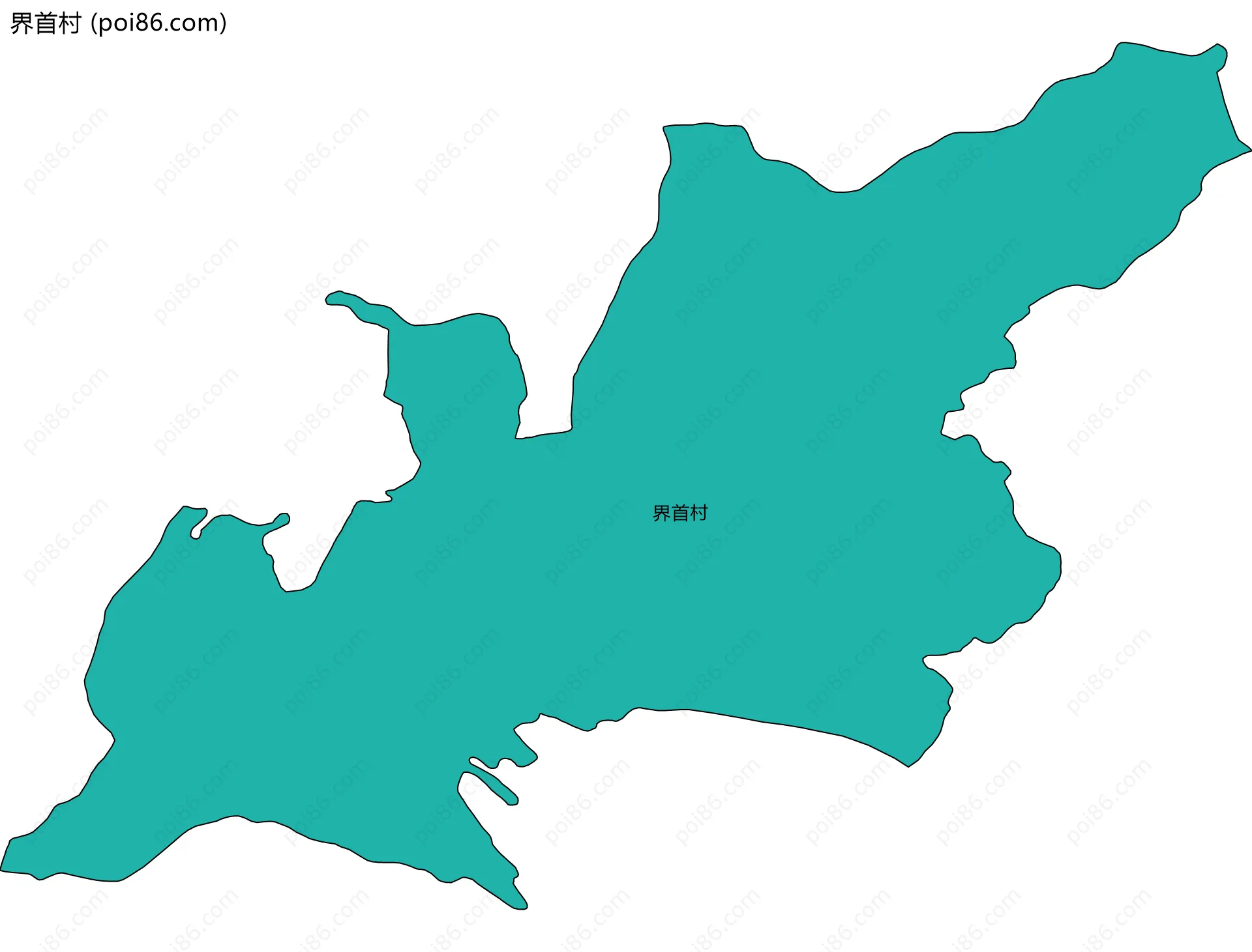 界首村边界地图