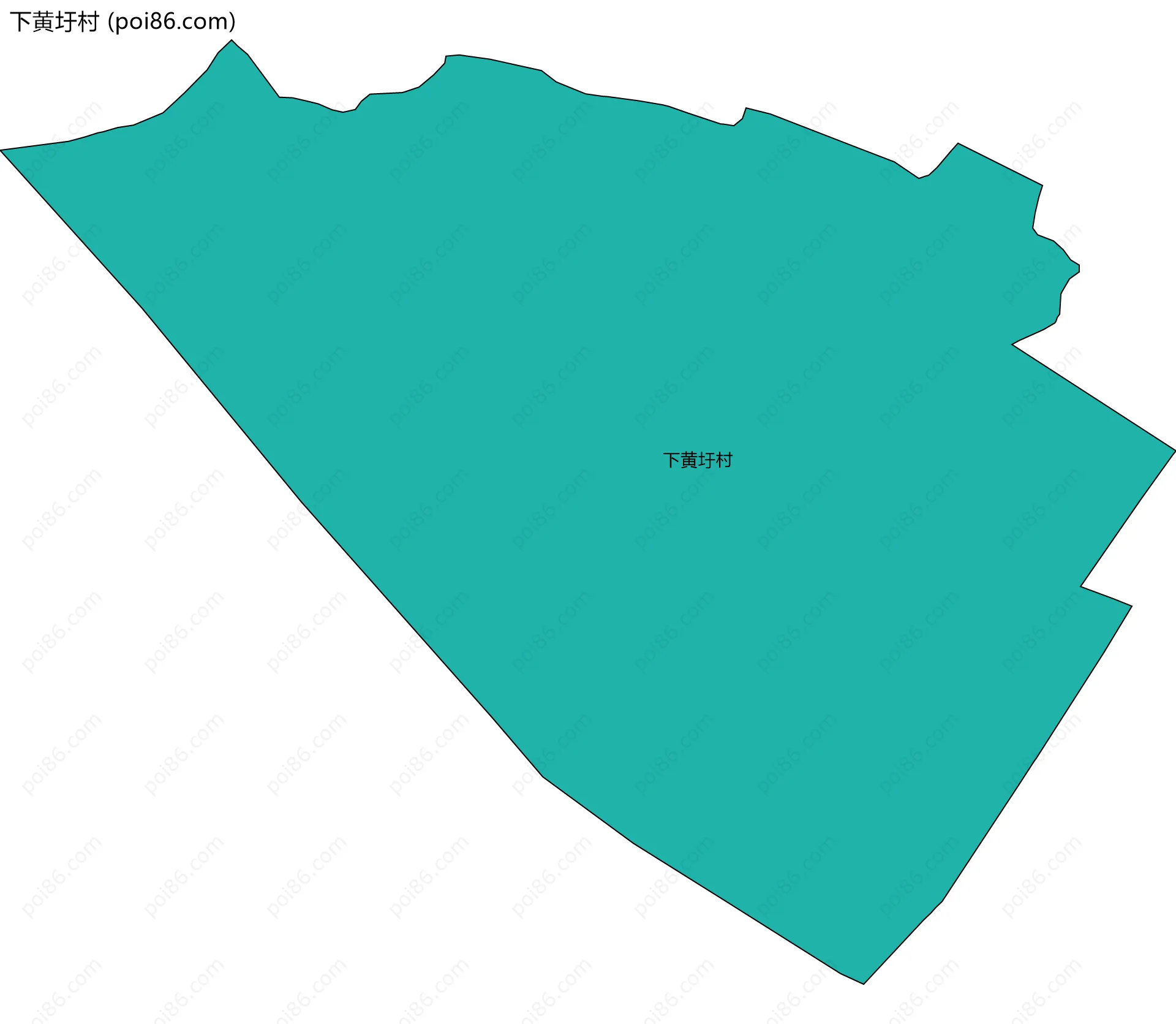 下黄圩村边界地图