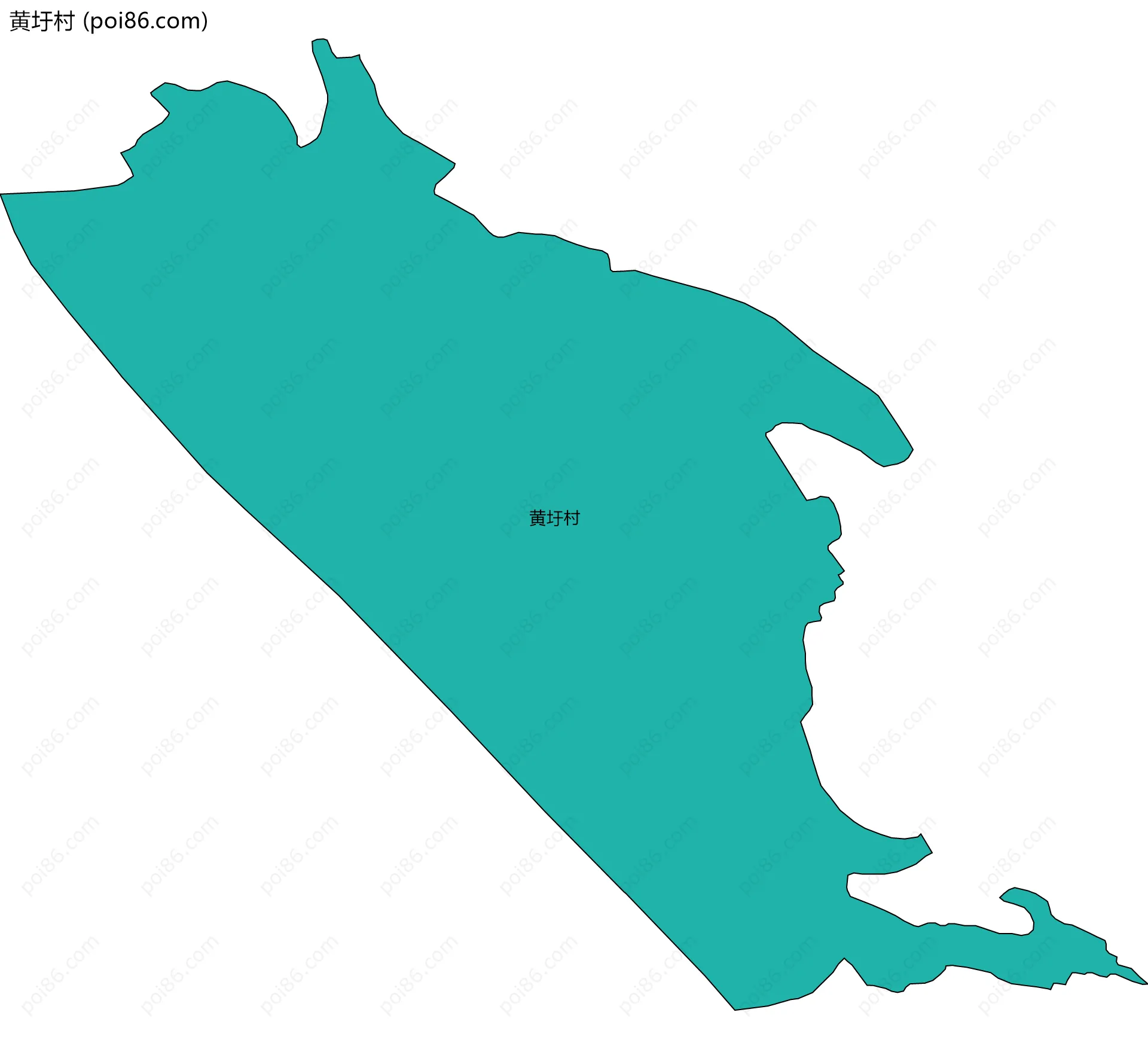 黄圩村边界地图