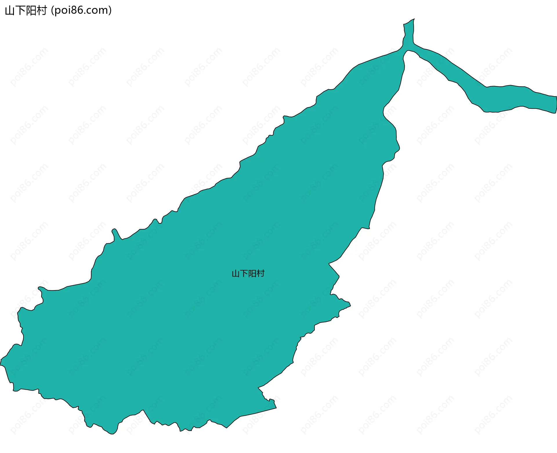 山下阳村边界地图