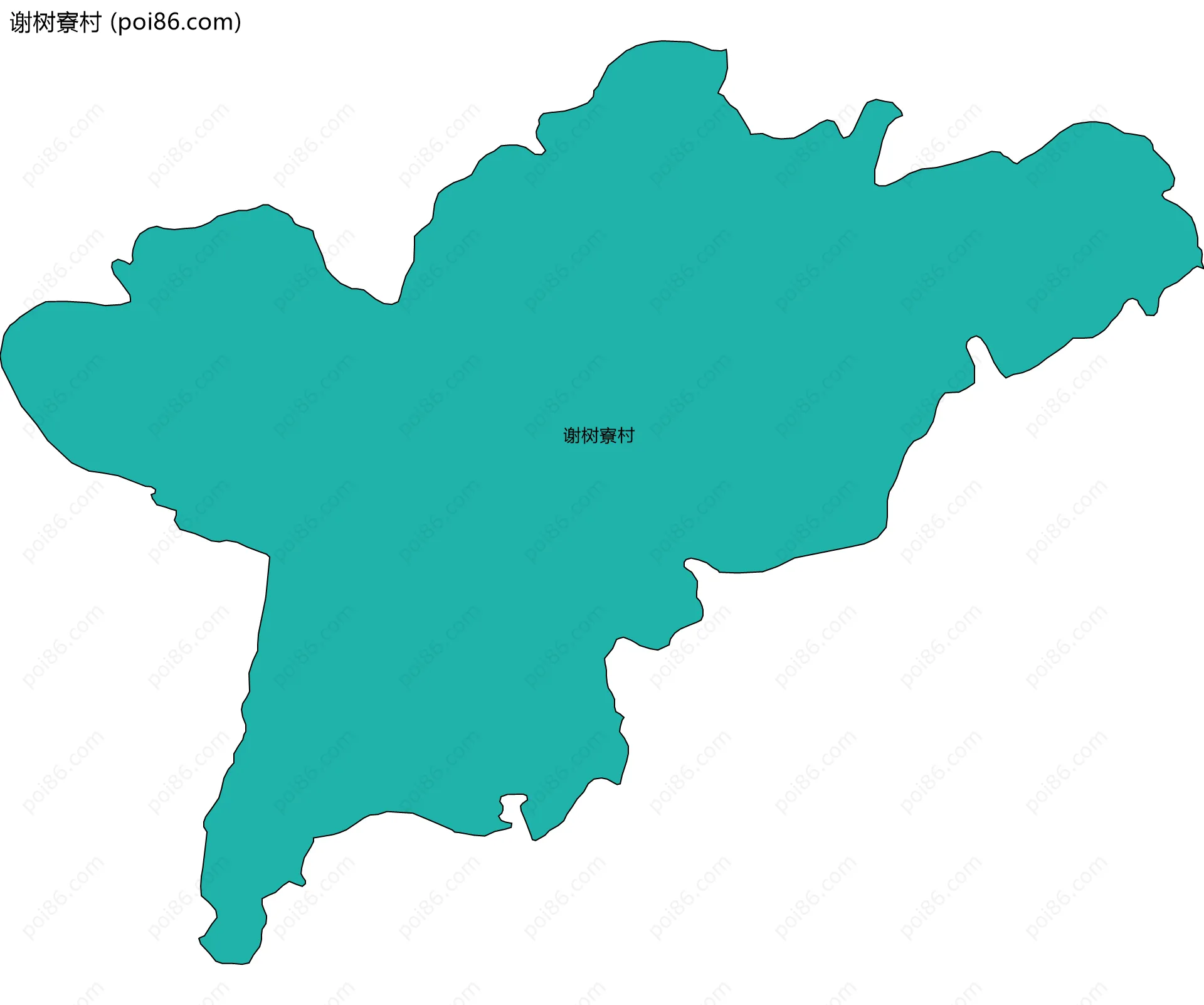谢树寮村边界地图