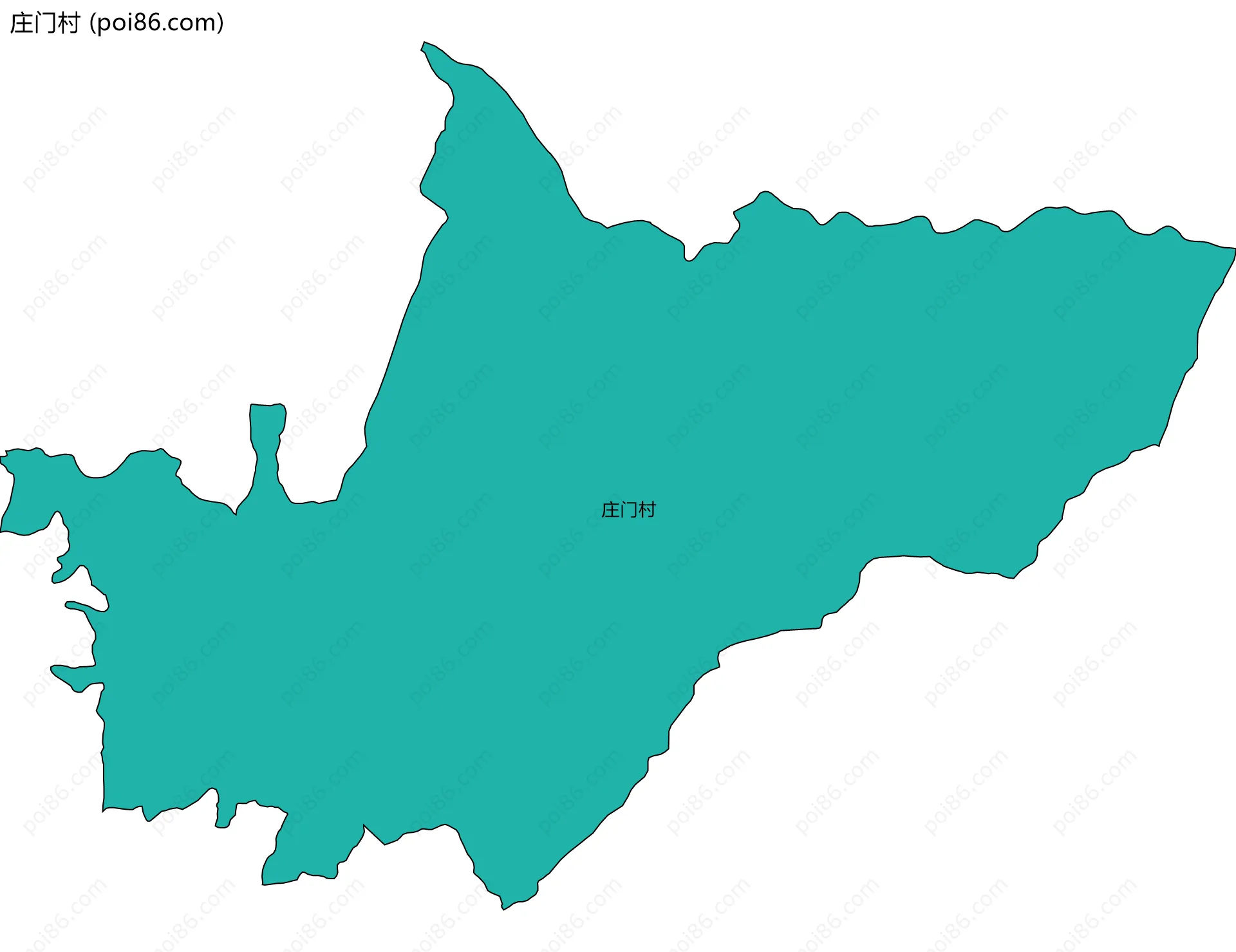 庄门村边界地图