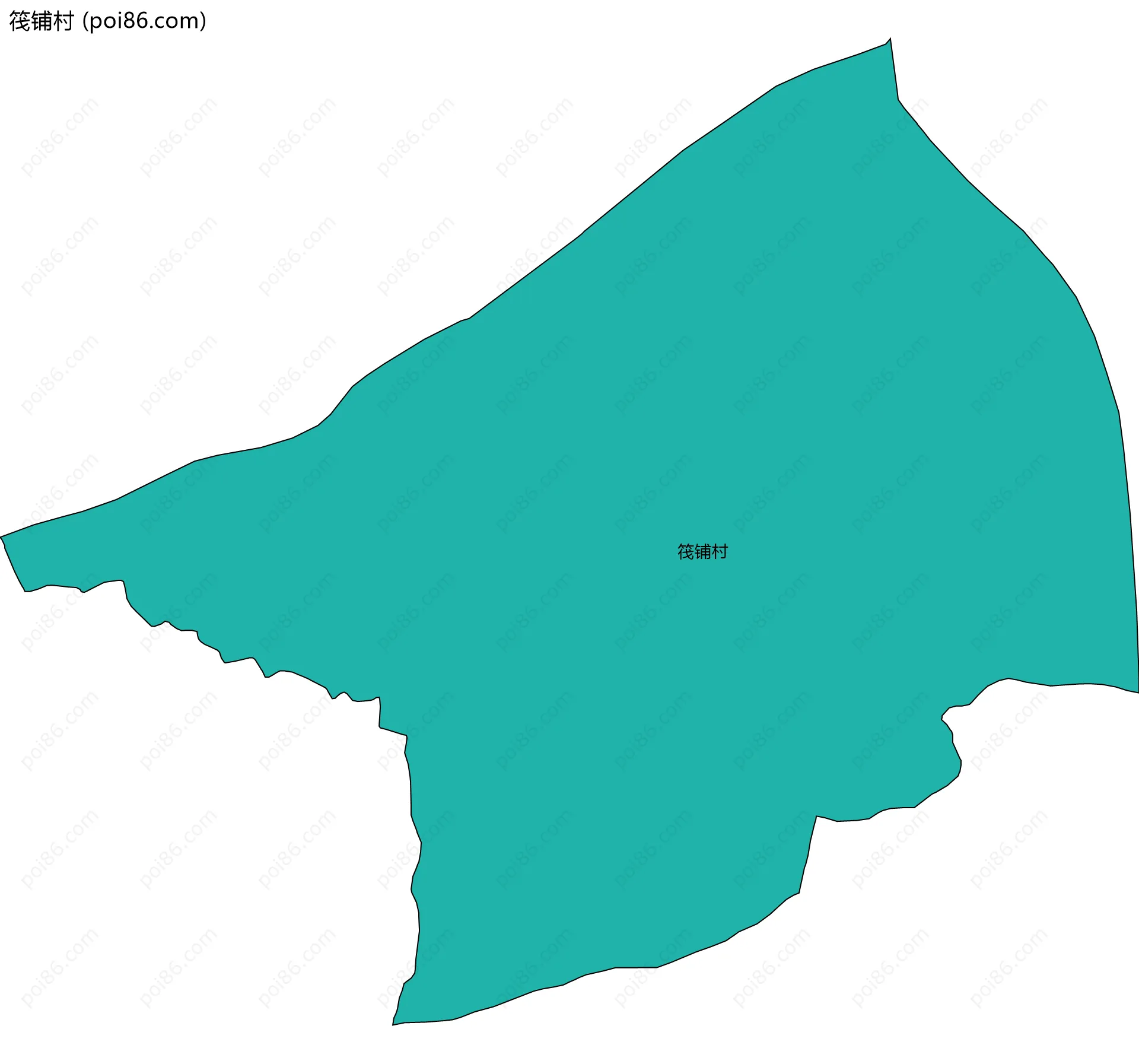 筏铺村边界地图
