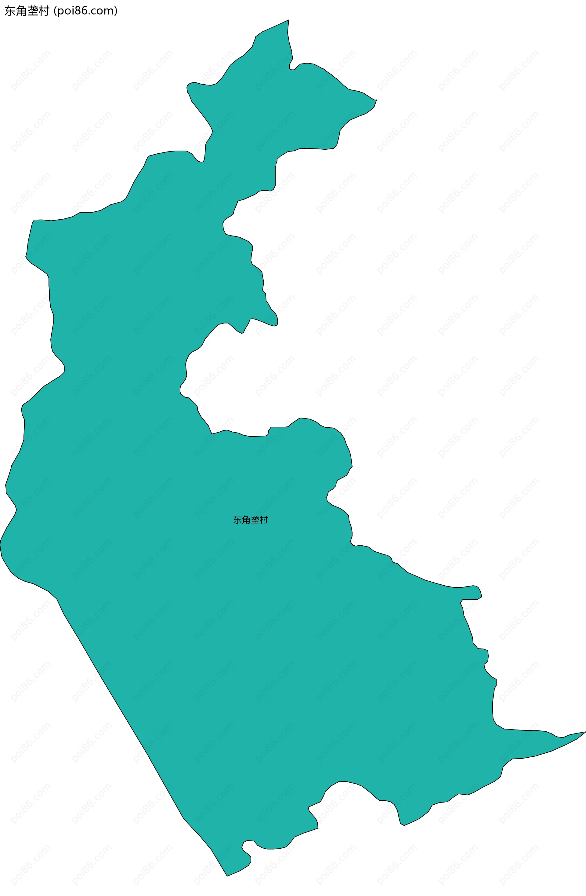 东角垄村边界地图